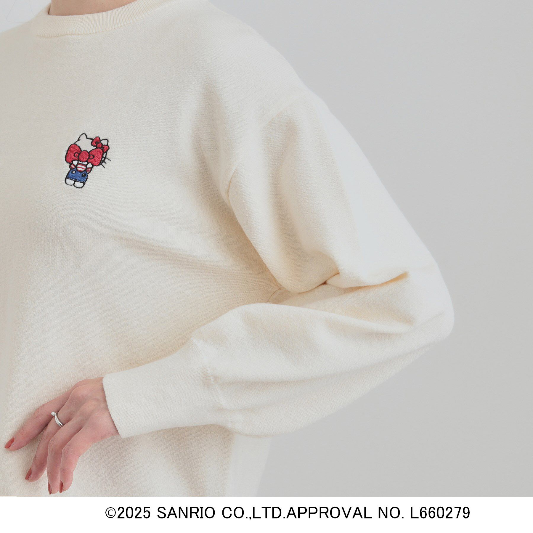 SHOO･LA･RUE「【HELLO KITTY コラボ】もちもちスウェットライクニット」|ニット・セーター|