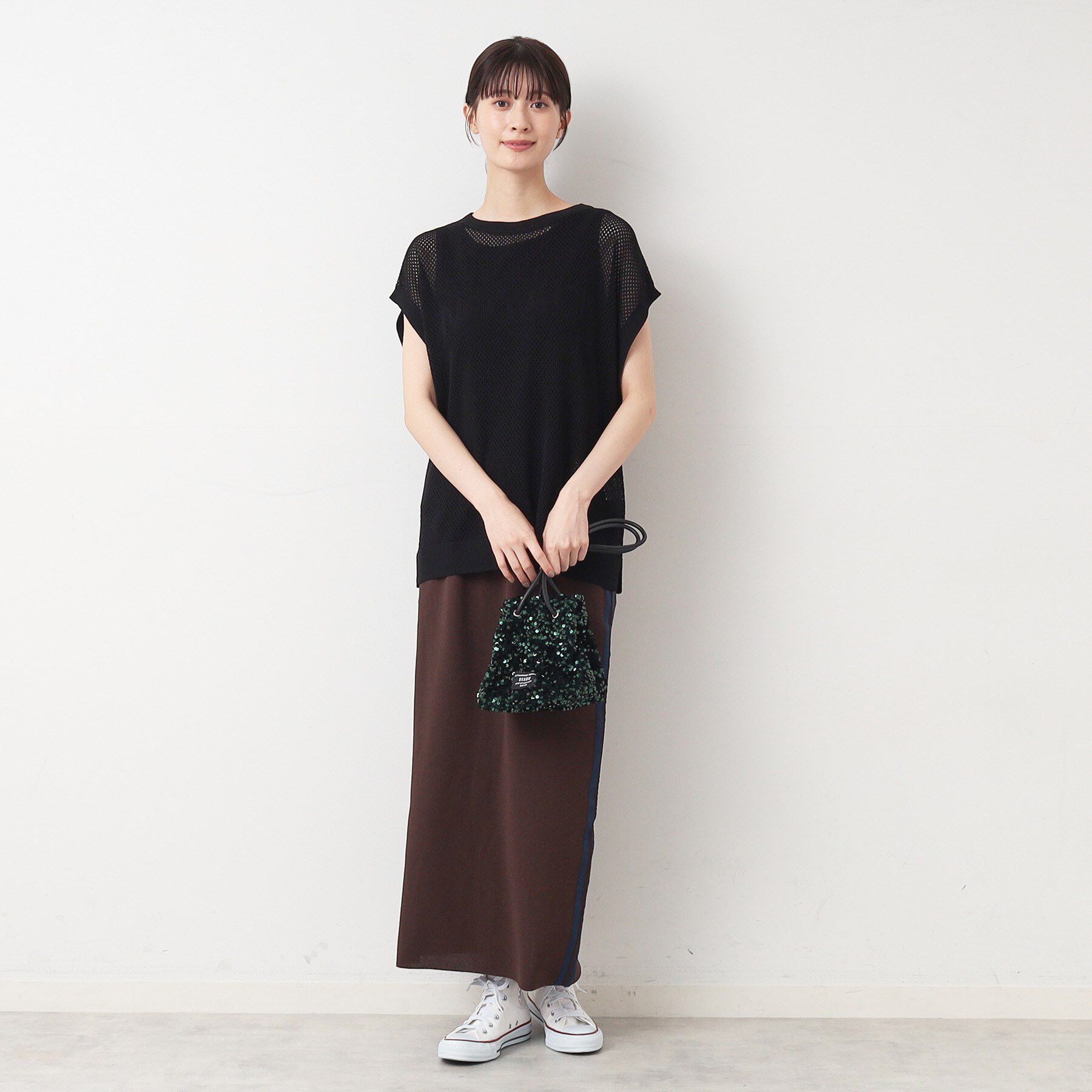 Dessin「【洗える】ロゴメッシュニット」|ニット・セーター|