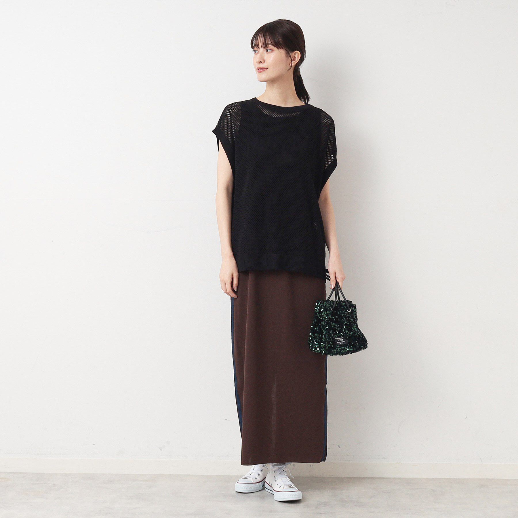 Dessin「【洗える】ロゴメッシュニット」|ニット・セーター|