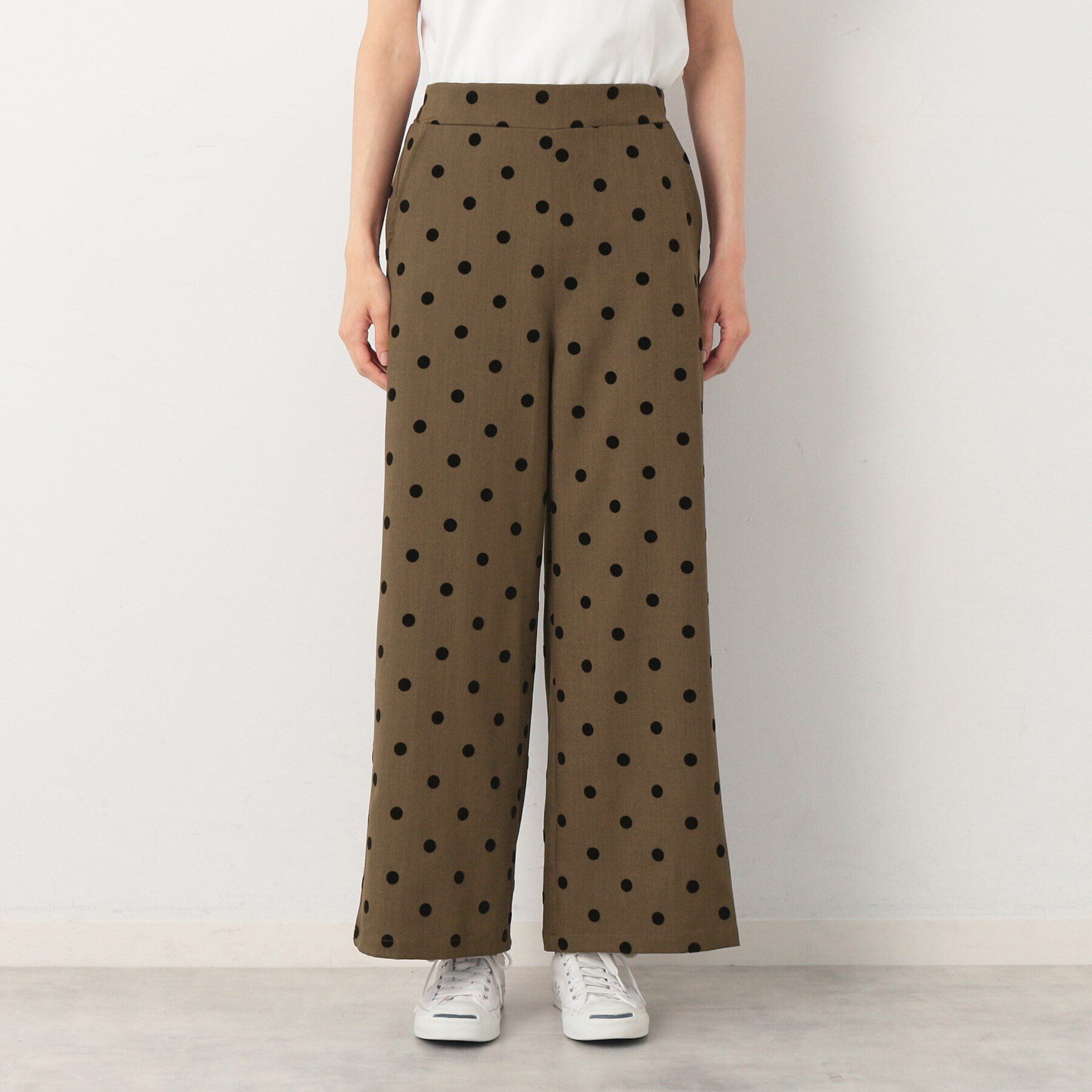 Dessin「【後ろゴム・洗える】フロッキードットイージーパンツ（S～L）」|その他|