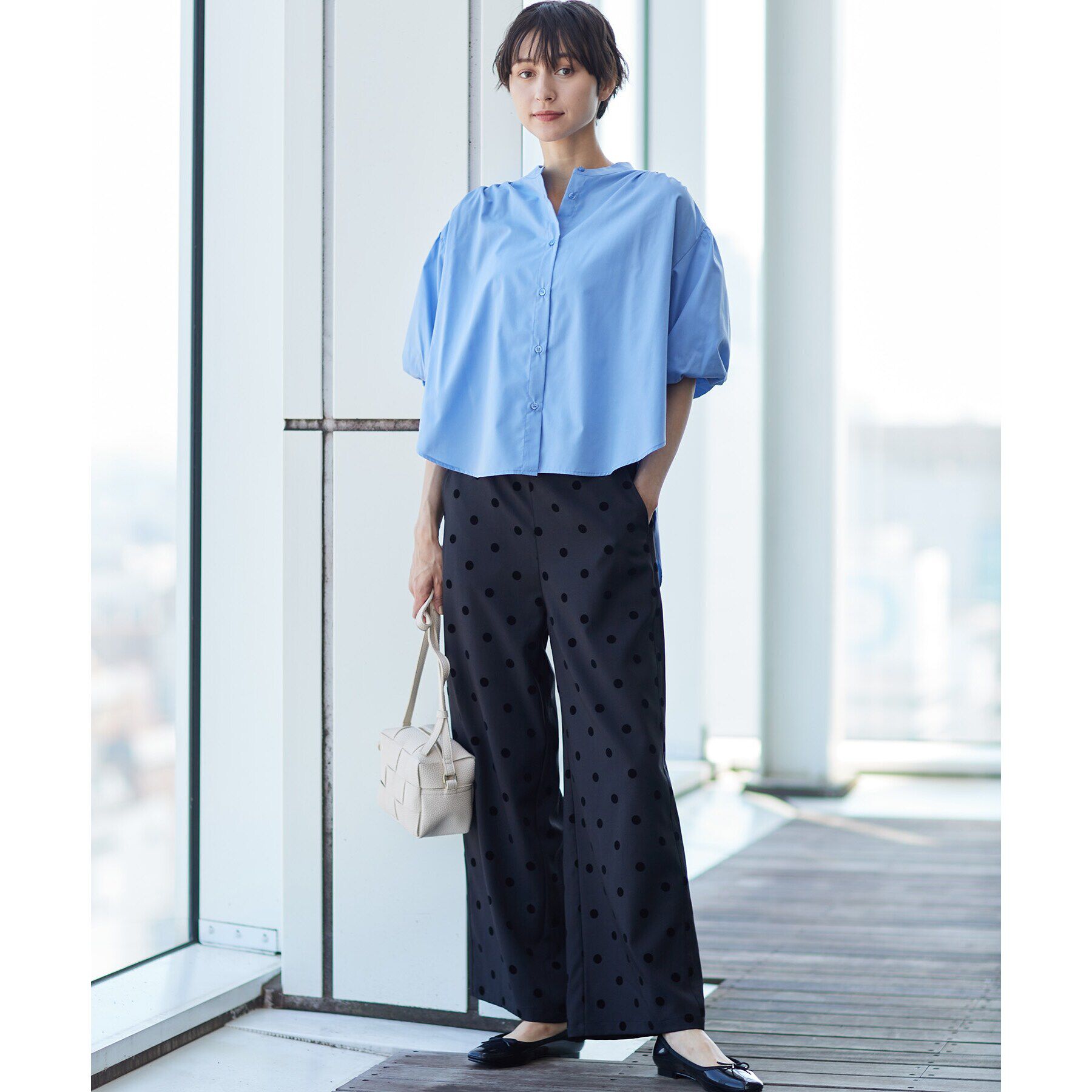 Dessin「【後ろゴム・洗える】フロッキードットイージーパンツ（S～L）」|その他|