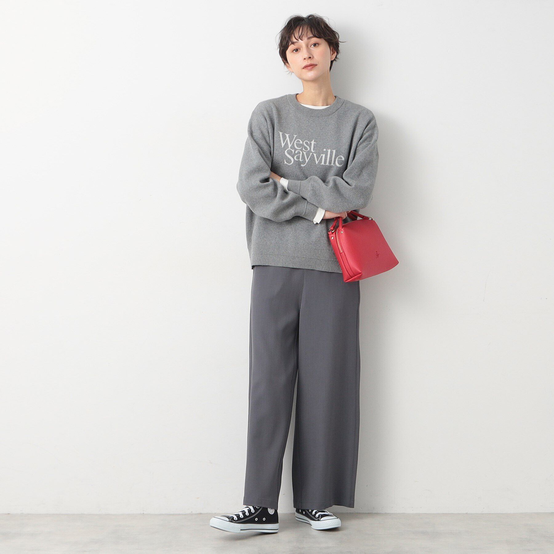 Dessin「【洗える】ロゴジャカードニット（XS～L）」|ニット・セーター|