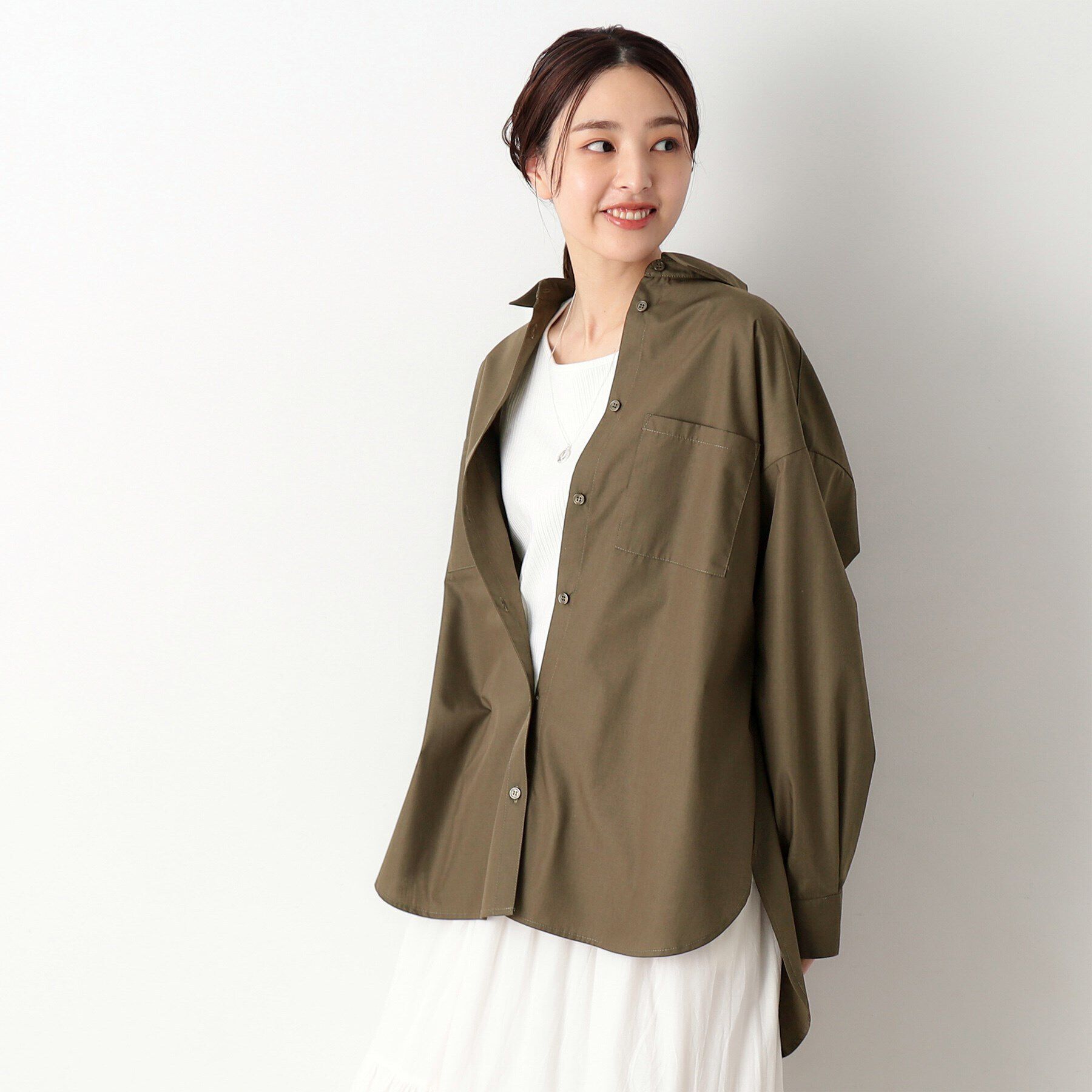 Dessin「【洗える】オーバーシャツ」|シャツ・ブラウス|