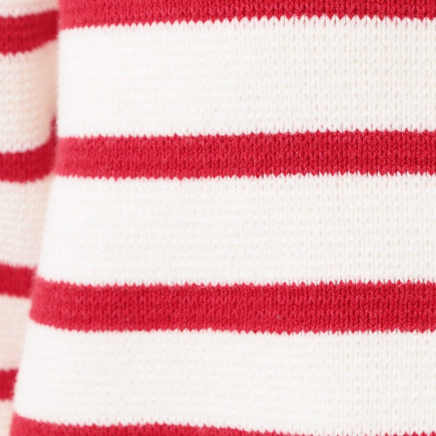 Dessin「【洗える】ゴールドボタン付きボーダーカーディガン」|カーディガン|