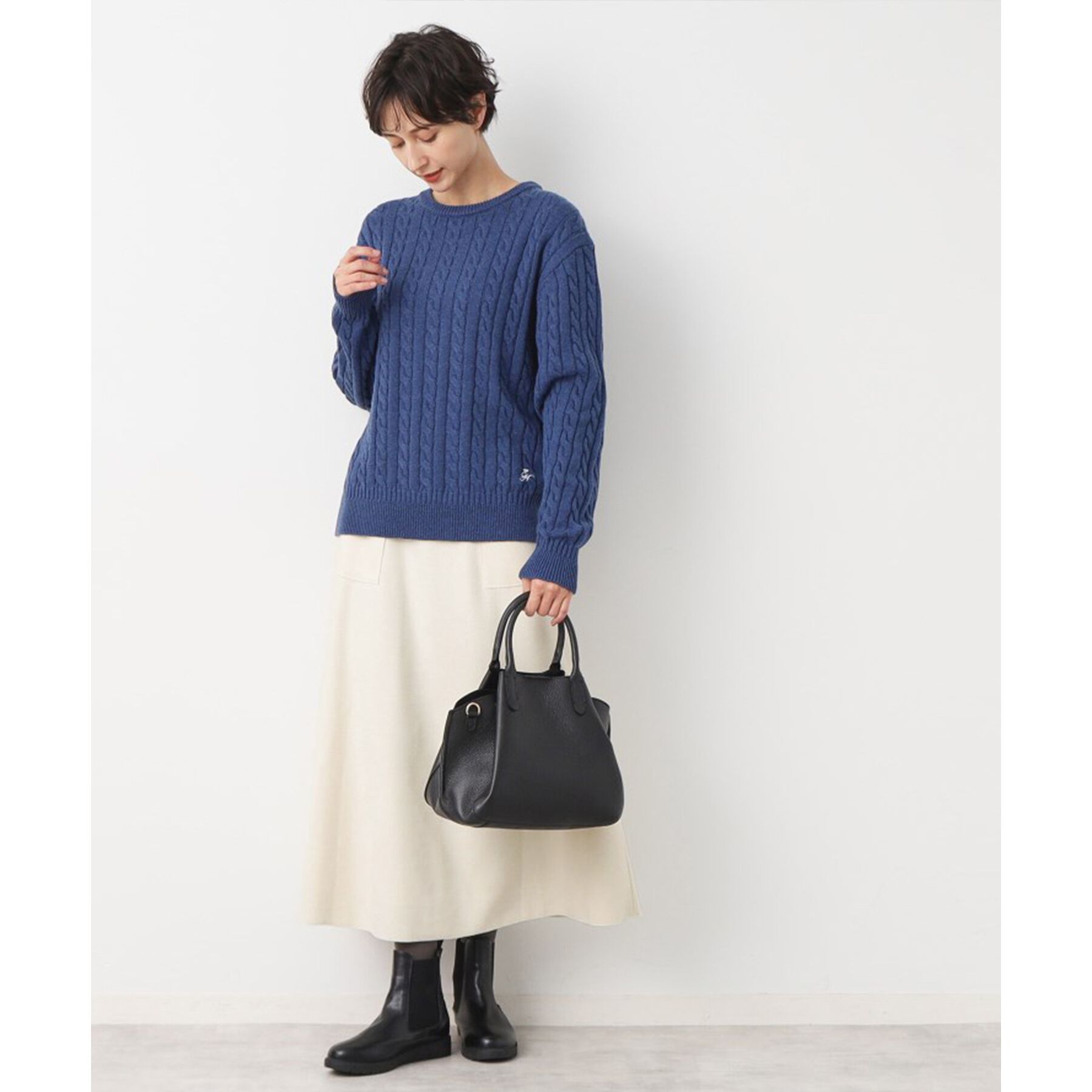 Dessin「【7色展開・後ろゴム】フレアメルトンスカート（XS～L）」|スカート|