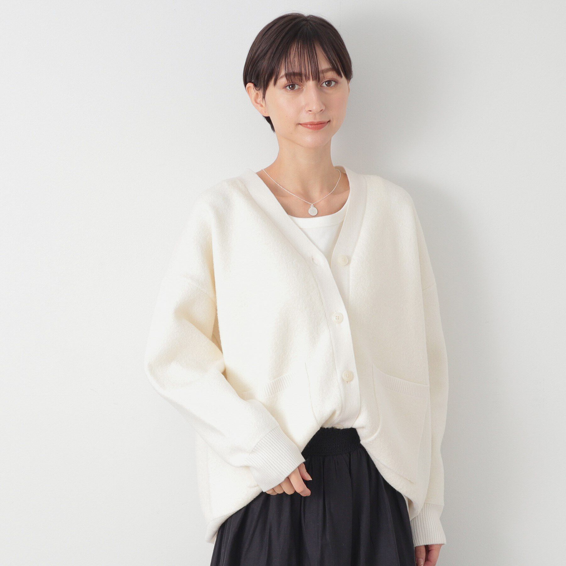 Dessin「【洗える】ブークレニットカーディガン」|カーディガン|