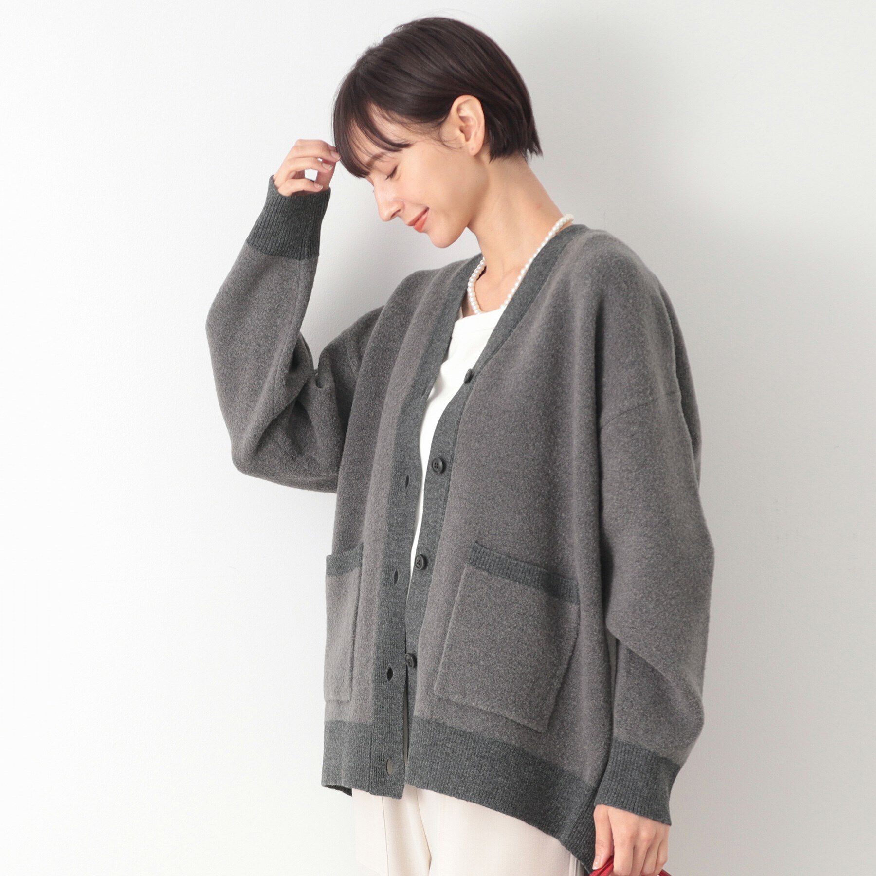 Dessin「【洗える】ブークレニットカーディガン」|カーディガン|