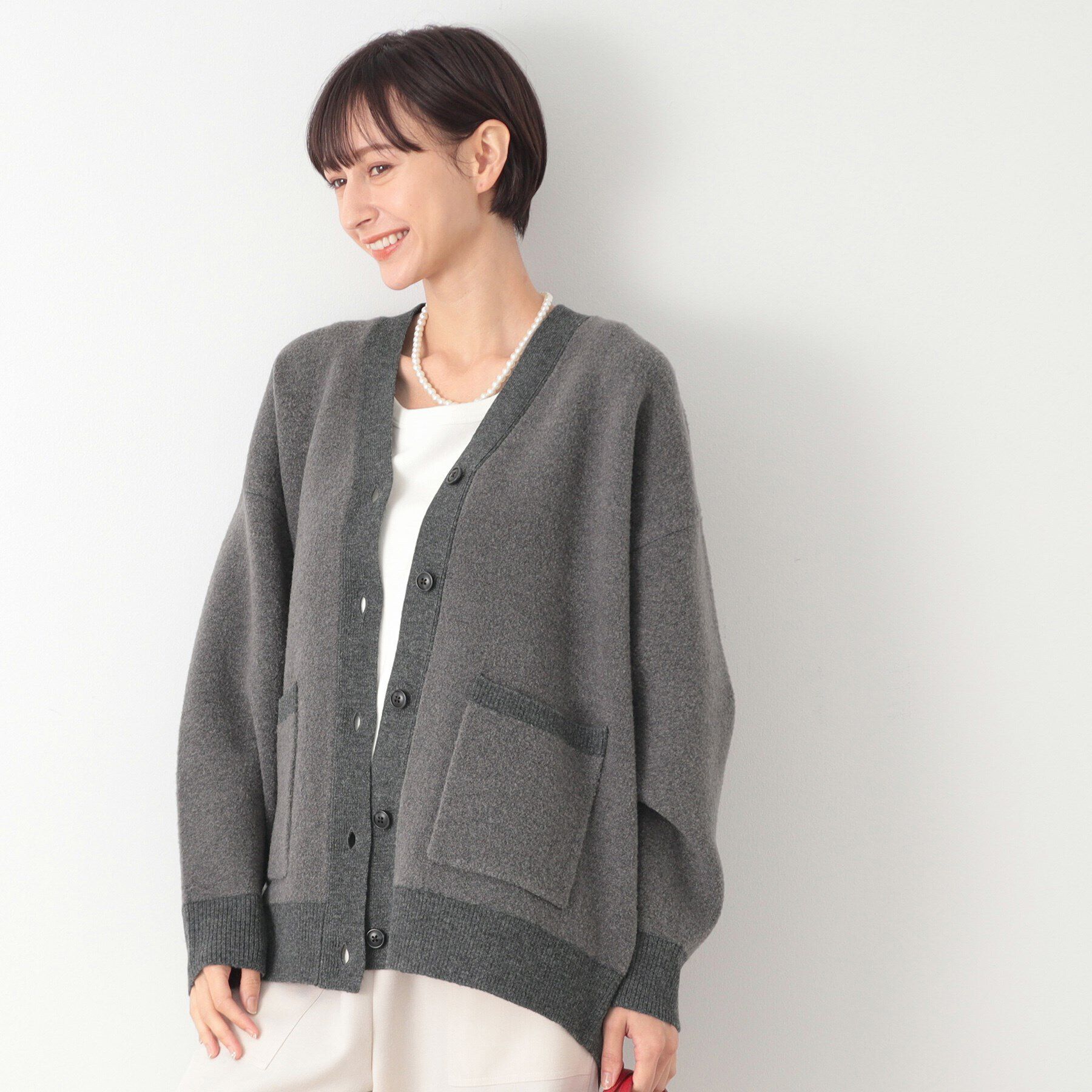 Dessin「【洗える】ブークレニットカーディガン」|カーディガン|