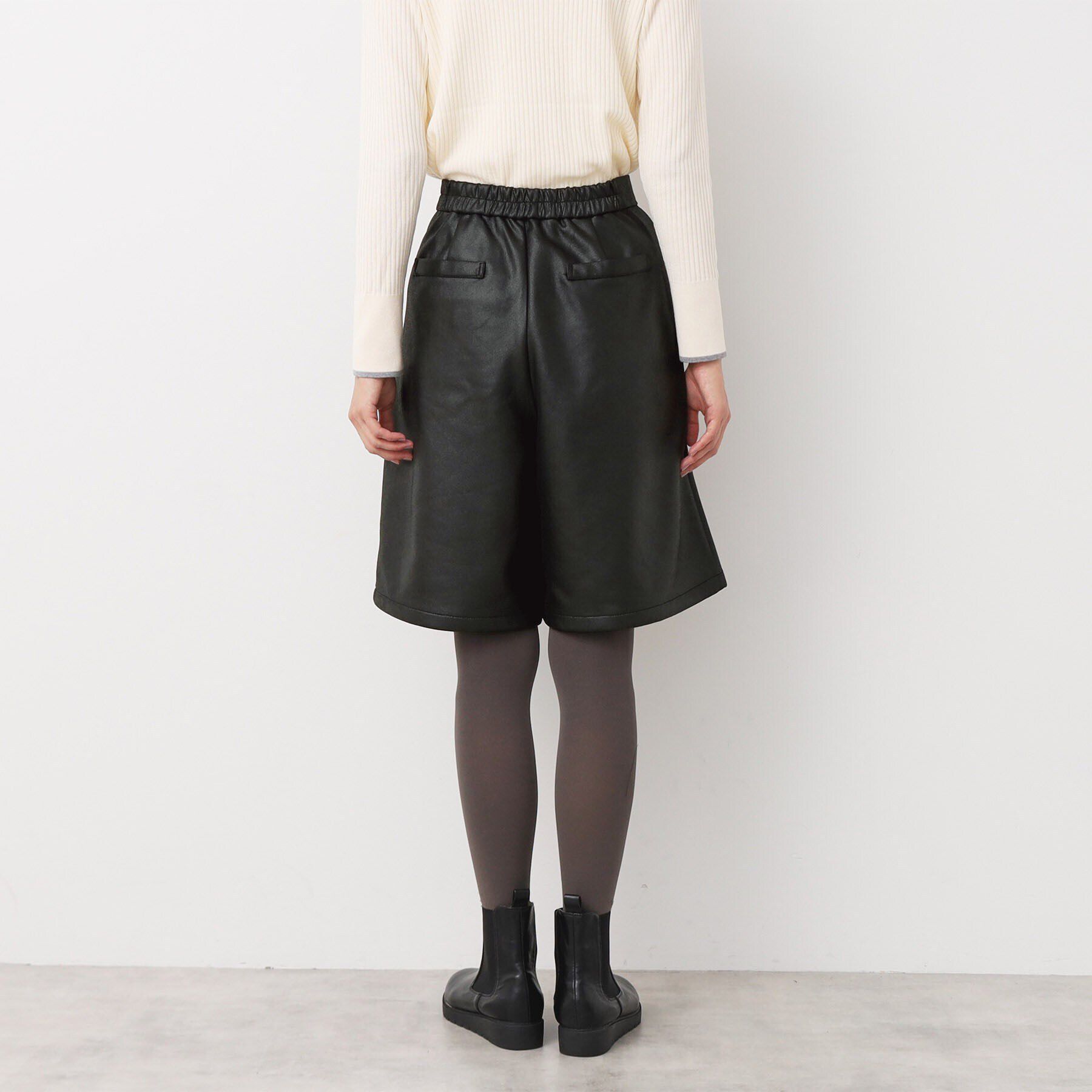 Dessin「【洗える】レザー調ハーフパンツ」|その他|