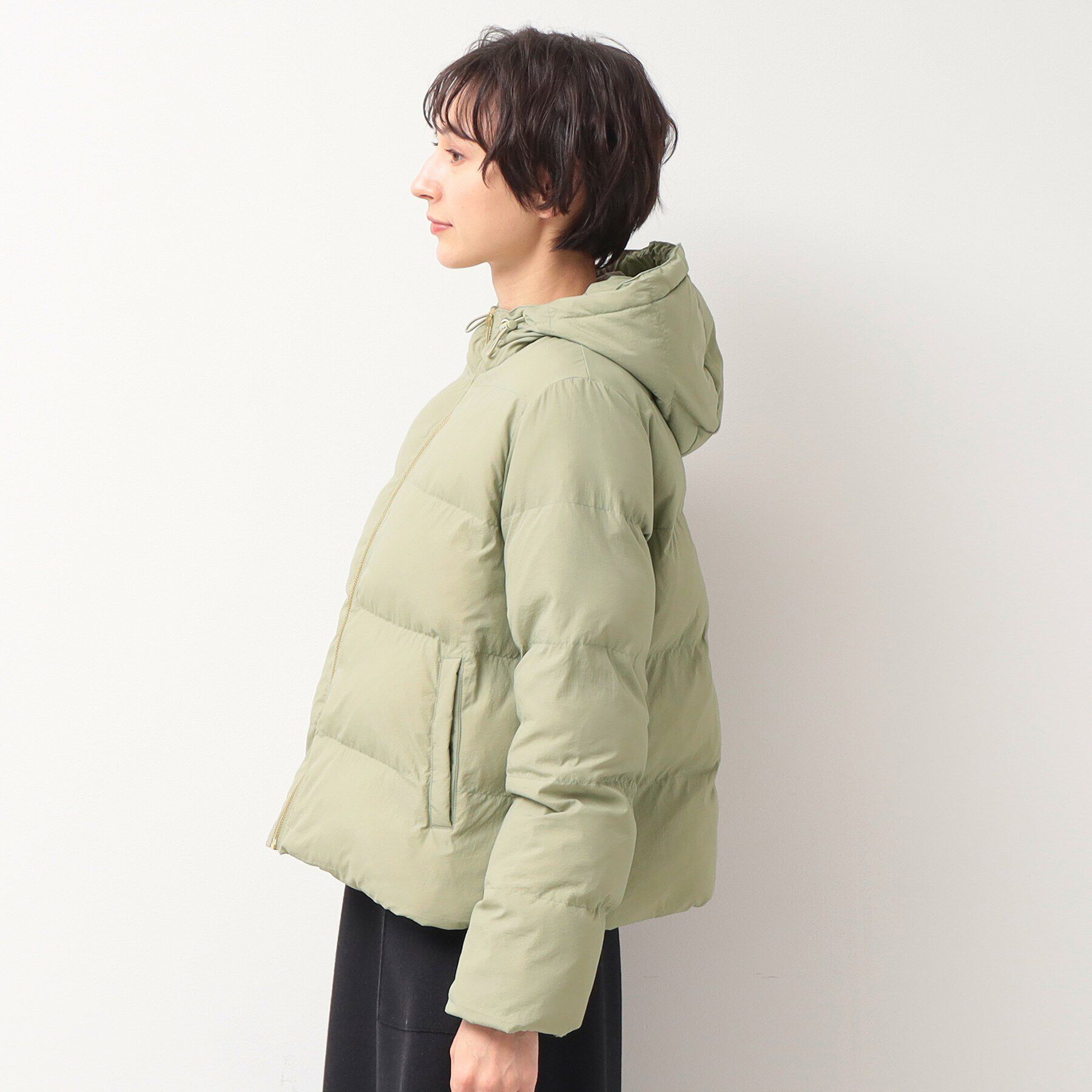 Dessin「フード付き中綿ショートコート」|ダウン|
