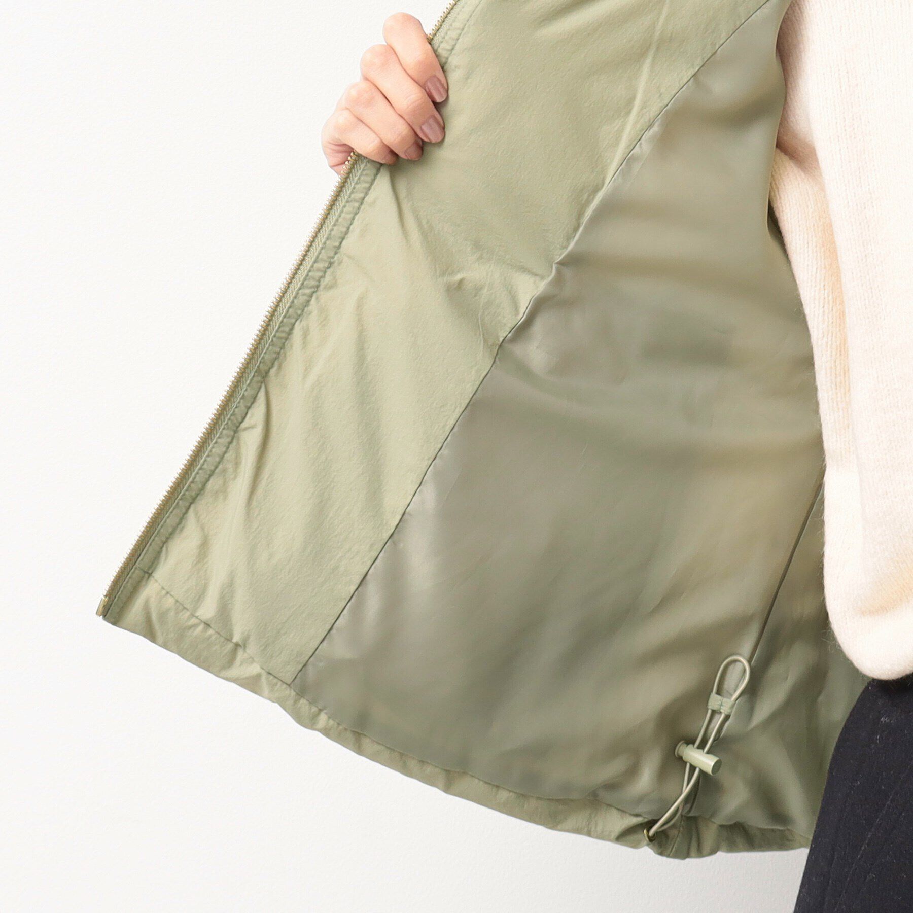 Dessin「フード付き中綿ショートコート」|ダウン|