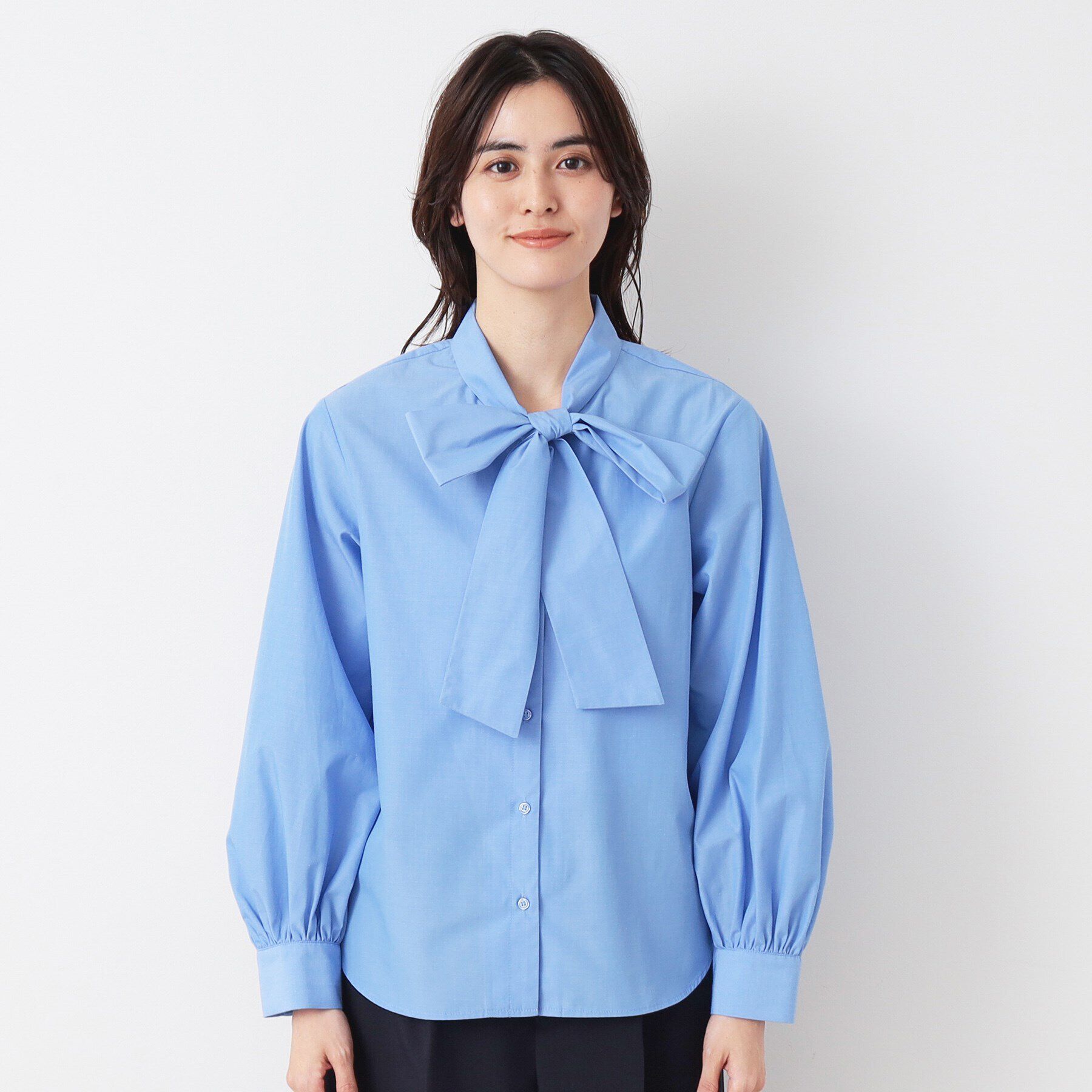 Dessin「【入卒/セレモニー/洗える】ボウタイリボンブラウス」|シャツ・ブラウス|