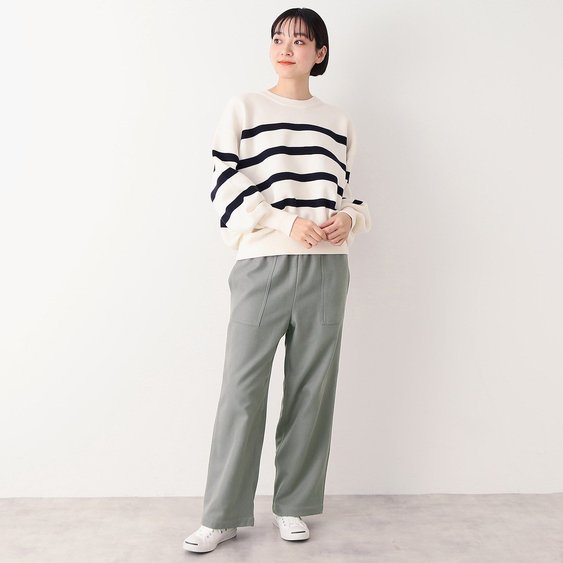 Dessin「【ウエストゴム・裏付き・洗える】アウトポケット付きパンツ（XS～L）」|その他|