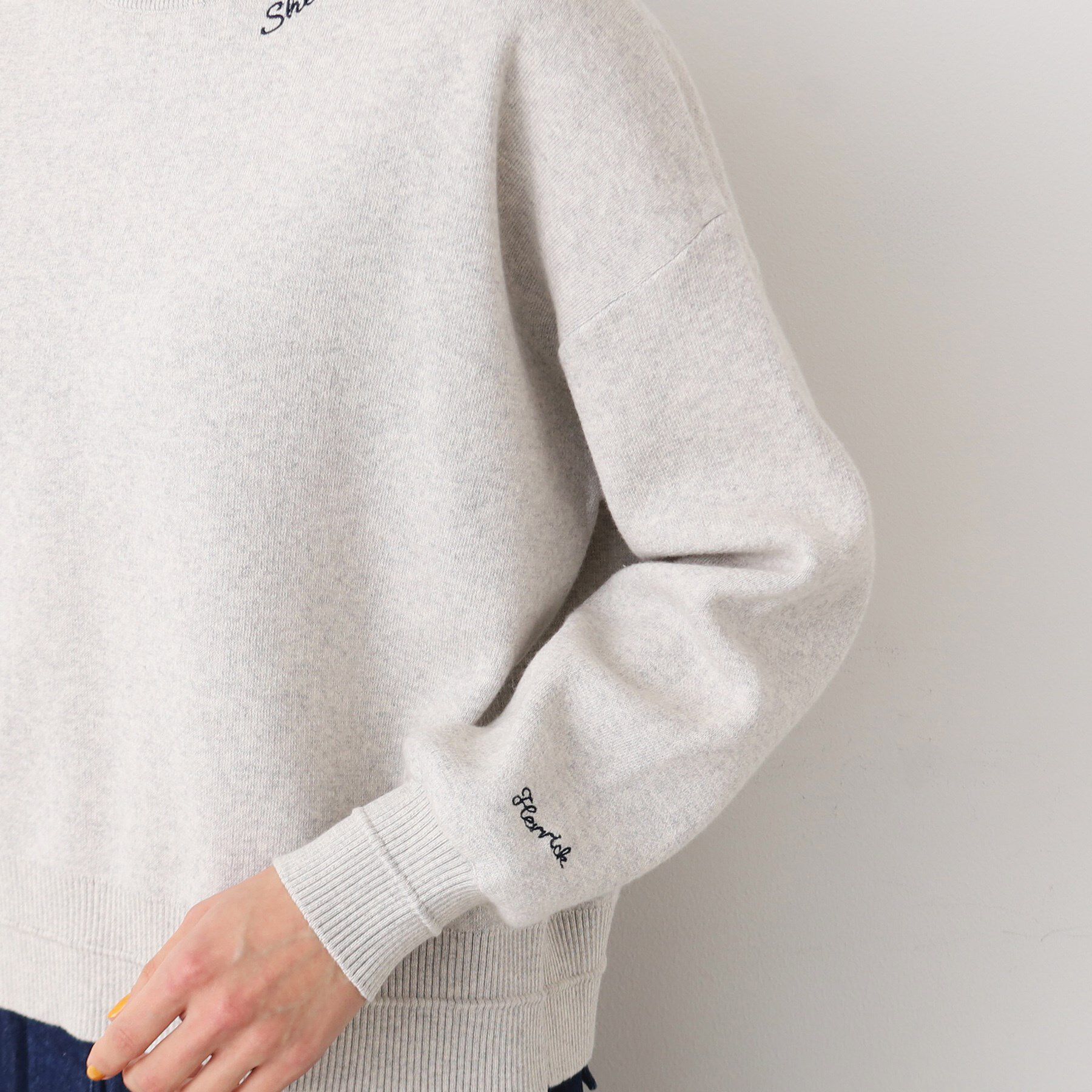 Dessin「【洗える】ロゴ刺繍ジャカードニット（XS～L）」|ニット・セーター|