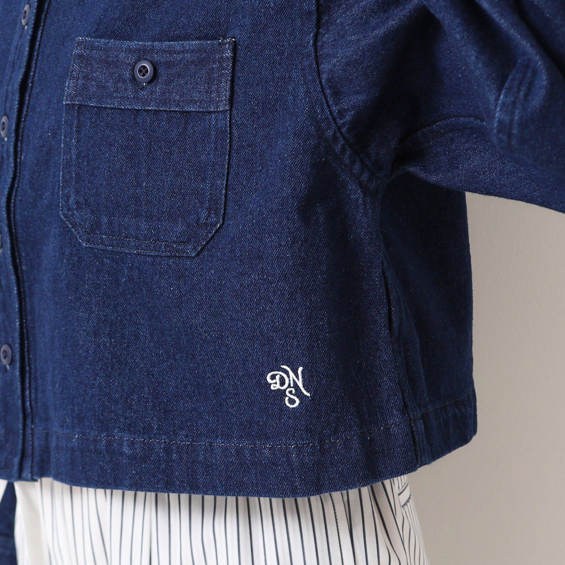 Dessin「【洗える】クロップドデニムジャケット」|デニムジャケット|