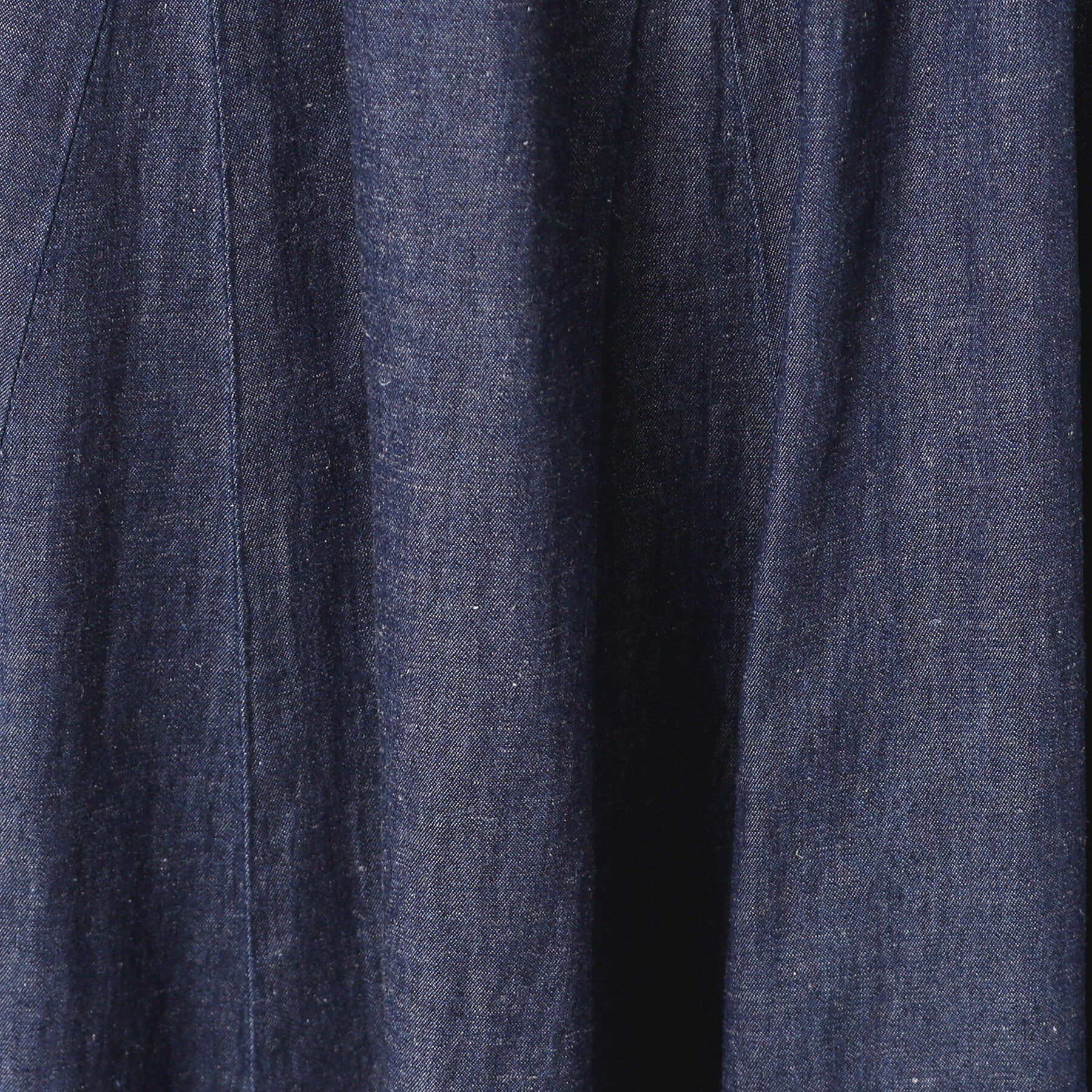 Dessin「【ウエストゴム・洗える】綿麻デニムフレアースカート」|スカート|