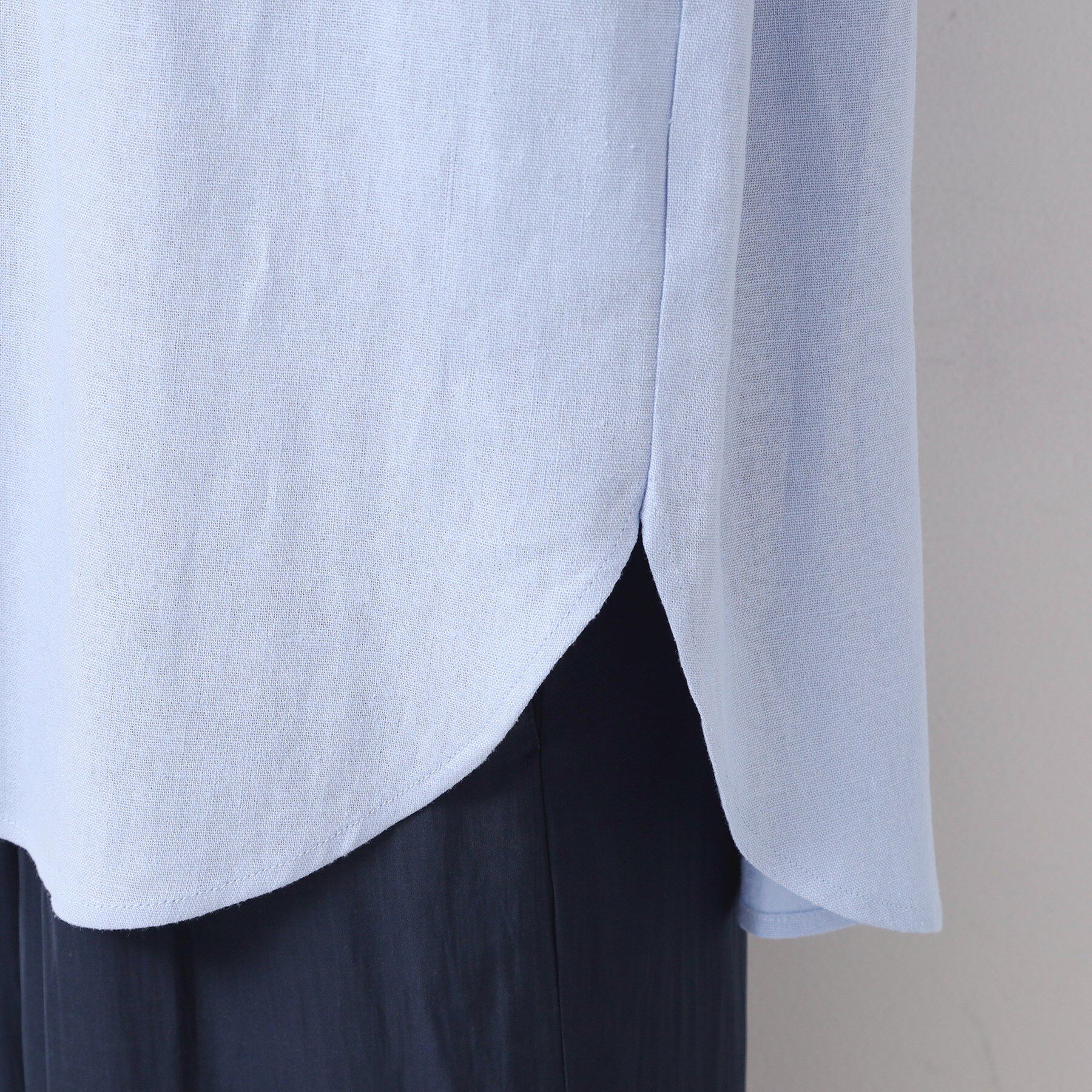 Dessin「【洗える】シャツカラーフレンチスリーブブラウス（XS～L）」|シャツ・ブラウス|