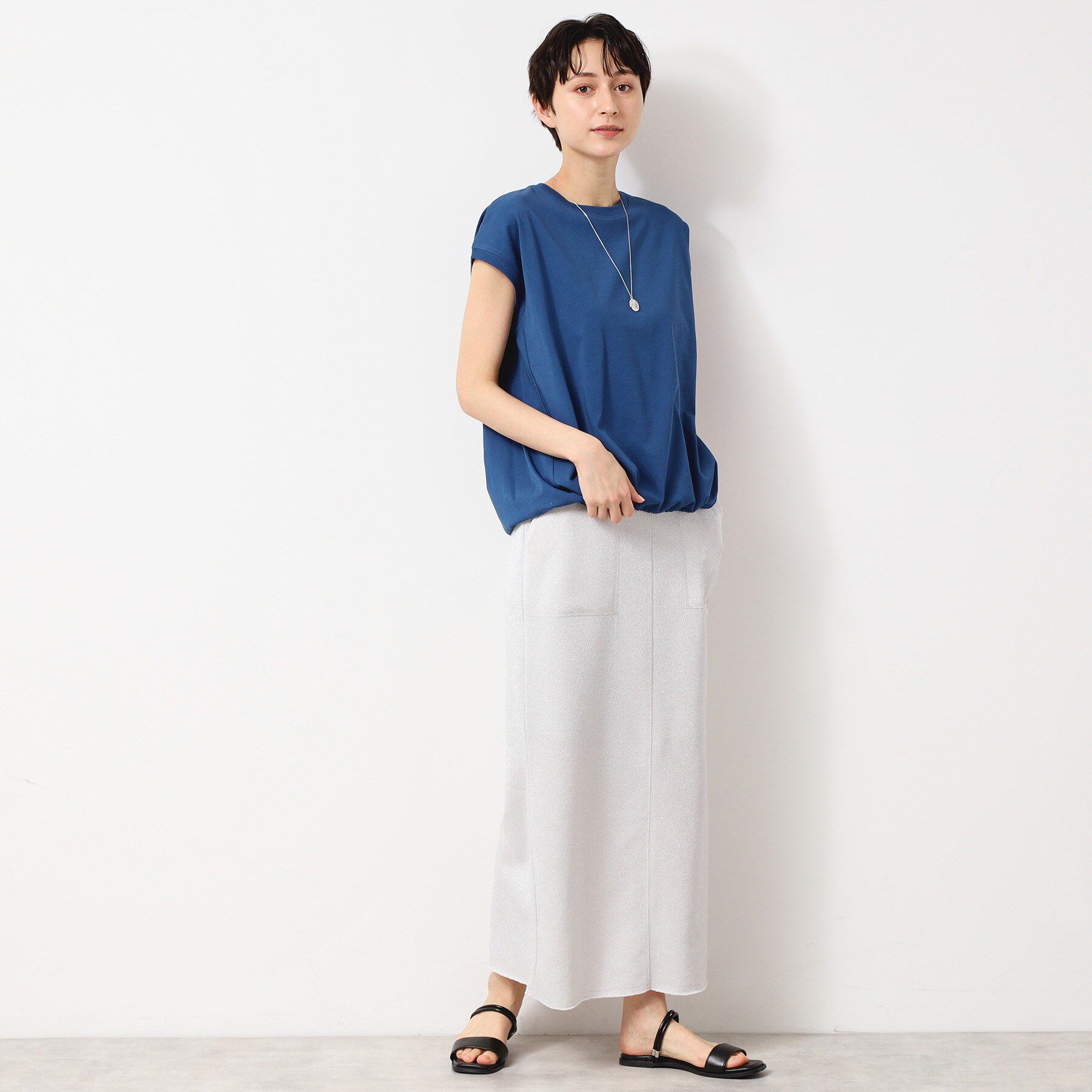 Dessin「【セットアップ可能・洗える】ラメ入り裏毛タイトスカート（S～L）」|スカート|