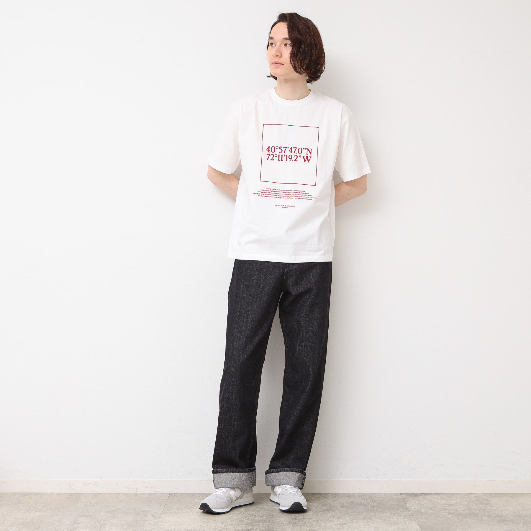 Dessin「【ユニセックス・洗える】座標プリントTシャツ」|Tシャツ・カットソー|