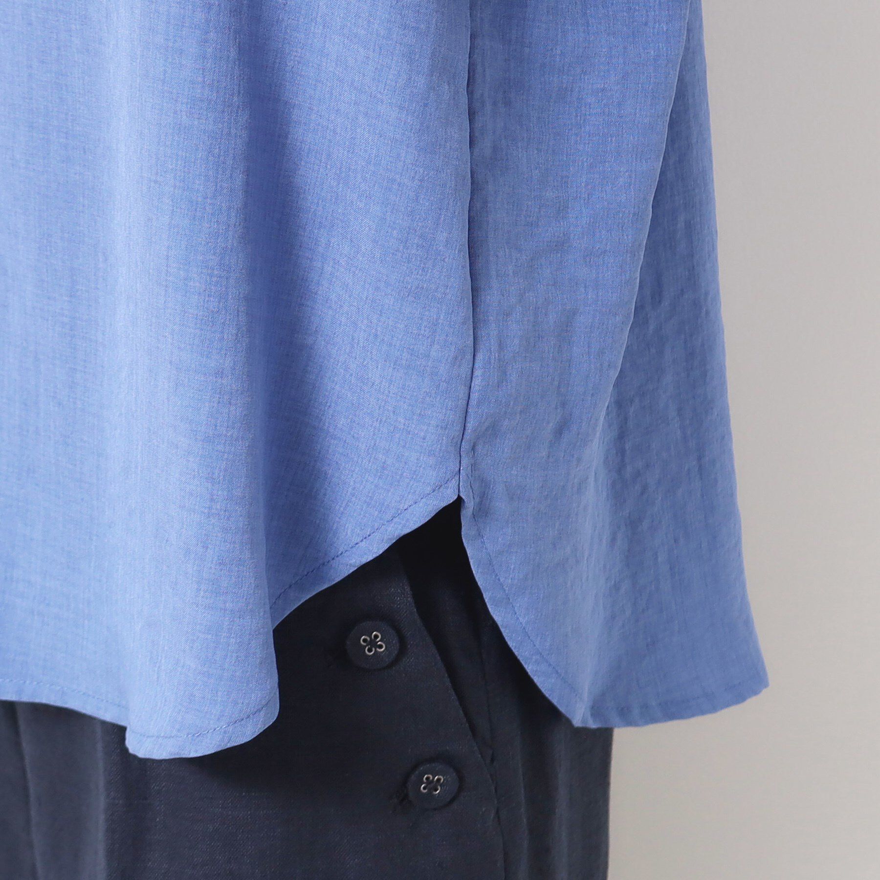 Dessin「【洗える】スキッパ―五分袖ブラウス（XS～L）」|シャツ・ブラウス|