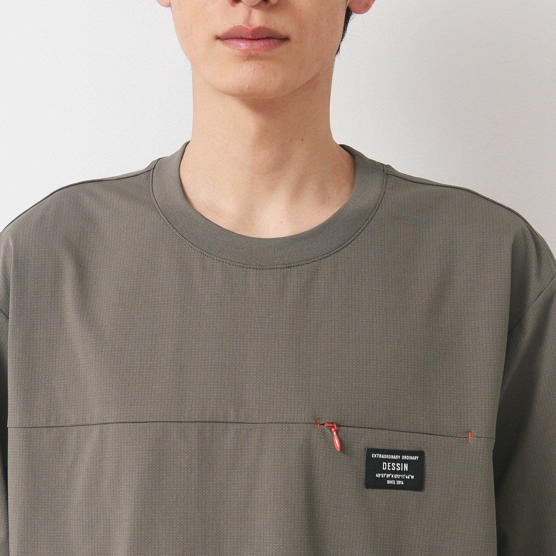 Dessin「【吸水速乾/UV/洗える】ドットメッシュTシャツ」|Tシャツ・カットソー|