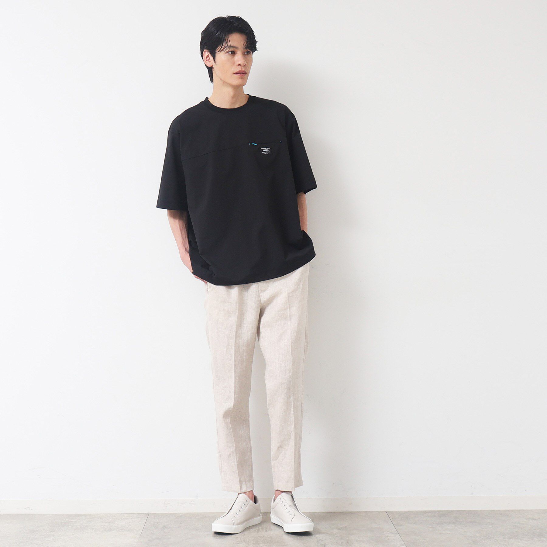 Dessin「【吸水速乾/UV/洗える】ドットメッシュTシャツ」|Tシャツ・カットソー|