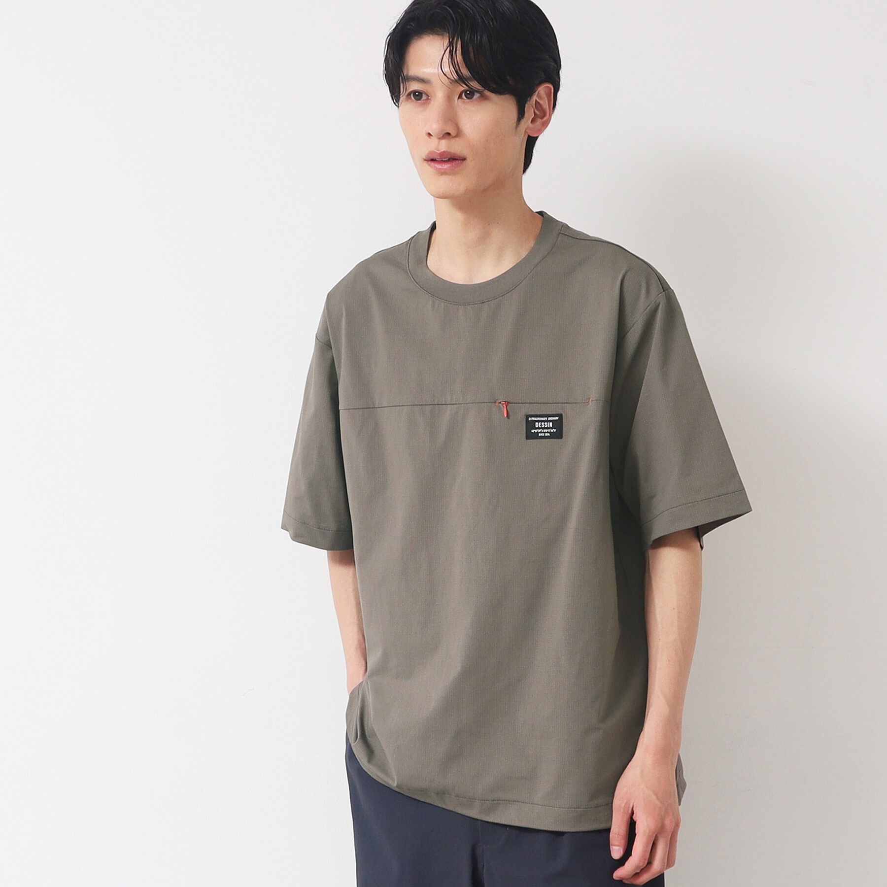 Dessin「【吸水速乾/UV/洗える】ドットメッシュTシャツ」|Tシャツ・カットソー|