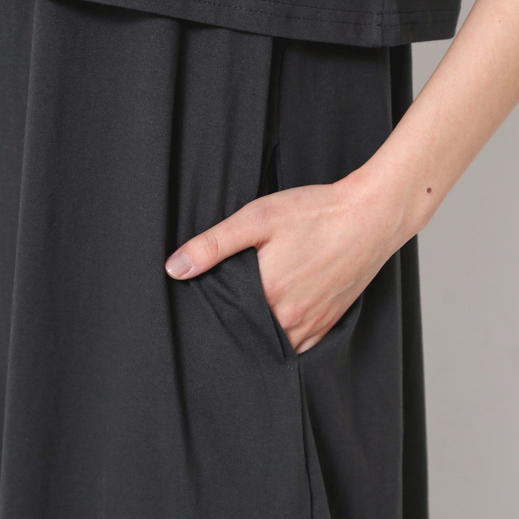 Dessin「【2点セット・洗える】テントラインジャージワンピース」|スーツ|