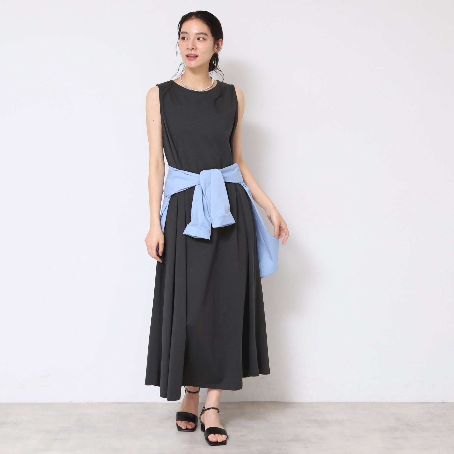 Dessin「【2点セット・洗える】テントラインジャージワンピース」|スーツ|