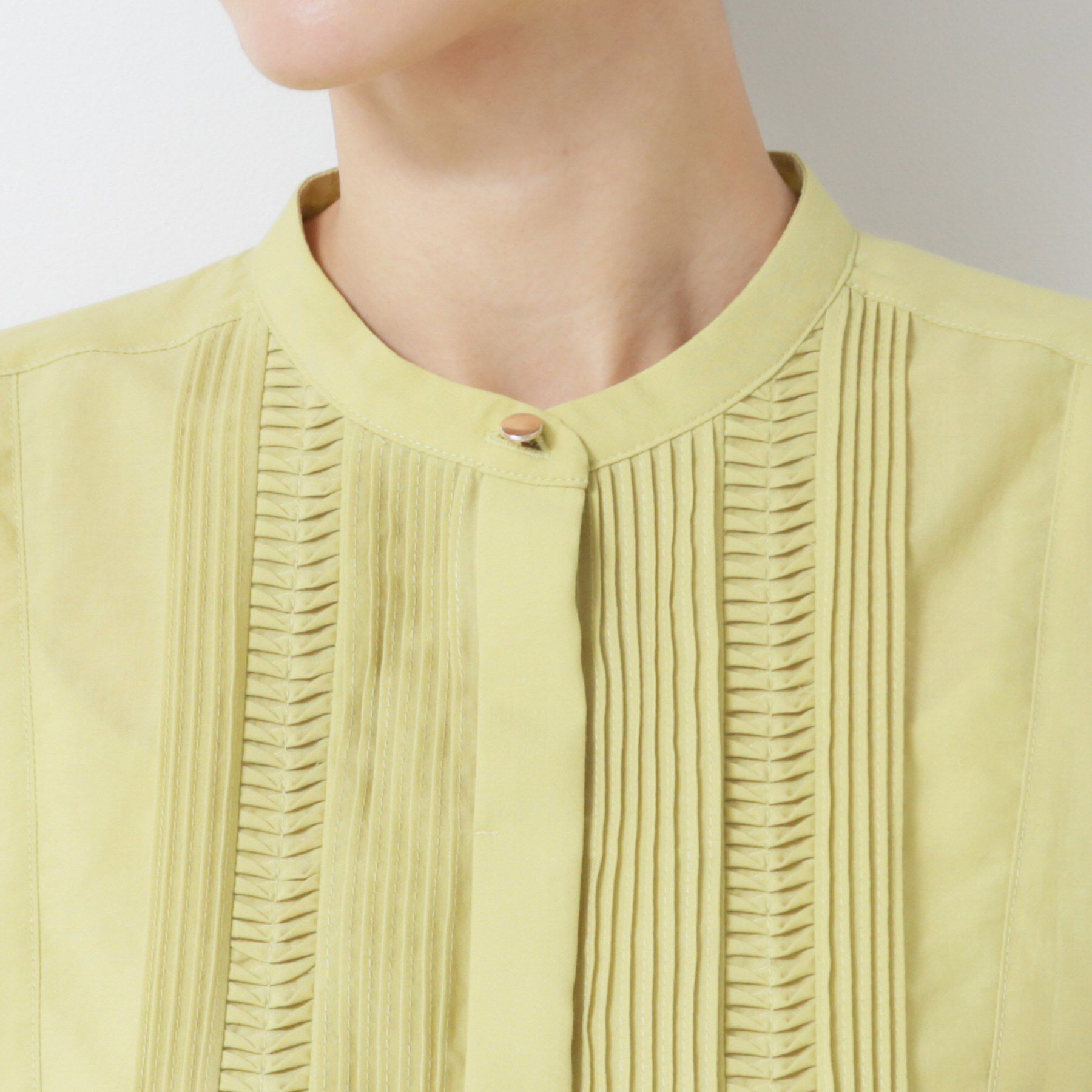 Dessin「【洗える】ピンタックデザインフレンチスリーブブラウス」|シャツ・ブラウス|