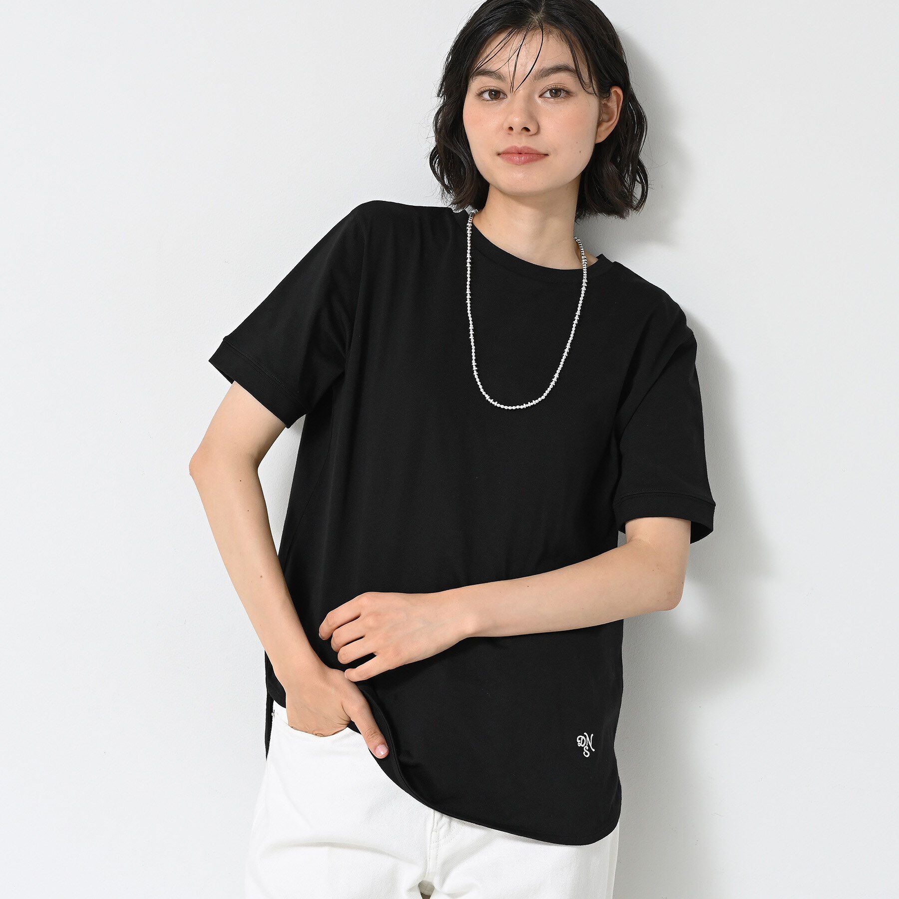 Dessin「【洗える】シャツテール半袖Tシャツ」|Tシャツ・カットソー|