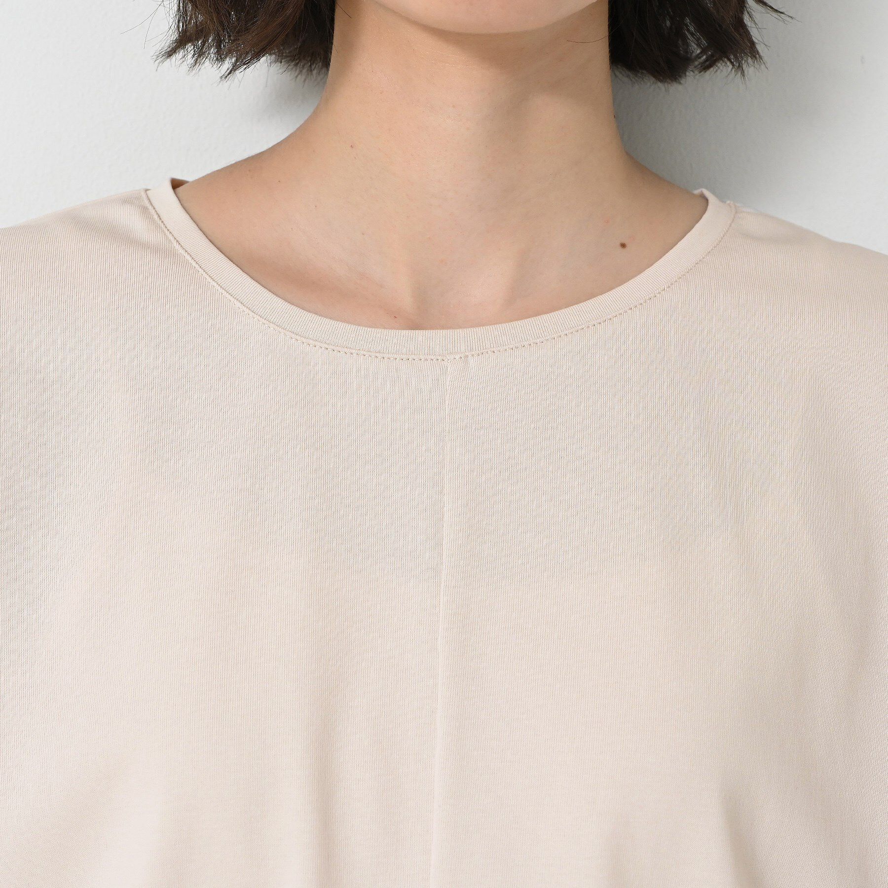 Dessin「【二の腕カバー／UVカット】ランタンスリーブカットソー」|Tシャツ・カットソー|