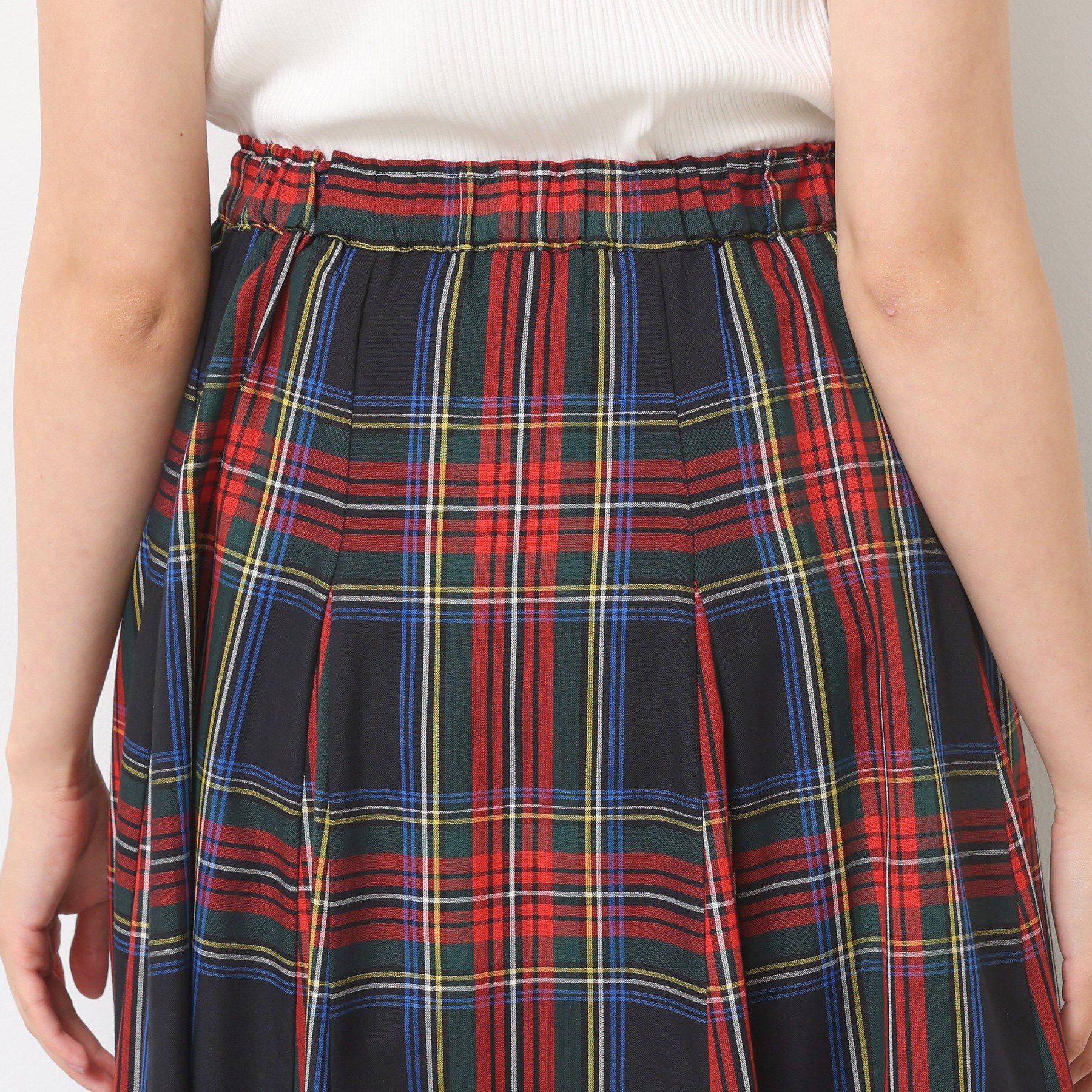 Dessin「【ウエストゴム/洗える】映えチェック柄スカート（XS~L）」|スカート|