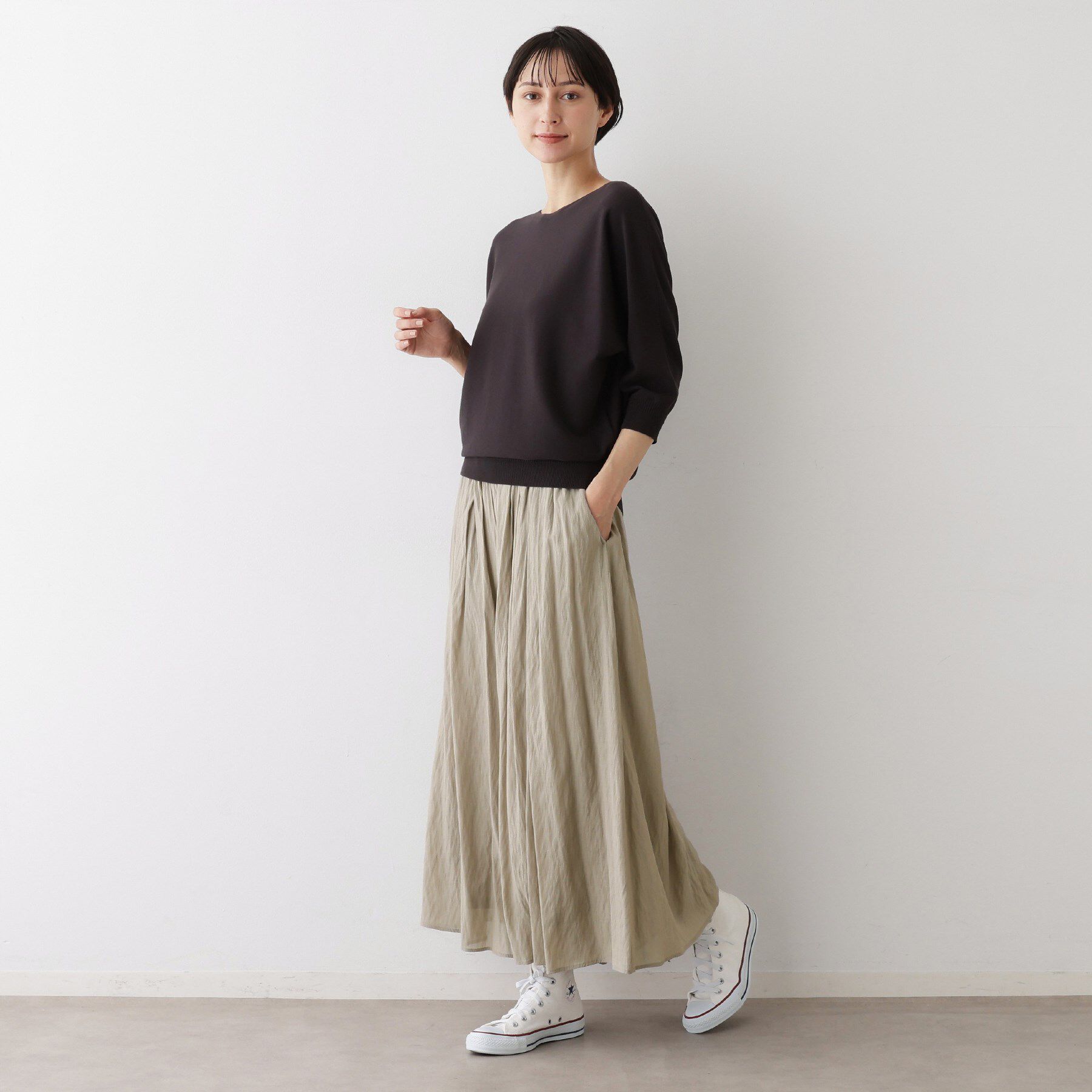 Dessin「【ウエストゴム/洗える】シアーエアリーパンツ」|その他|