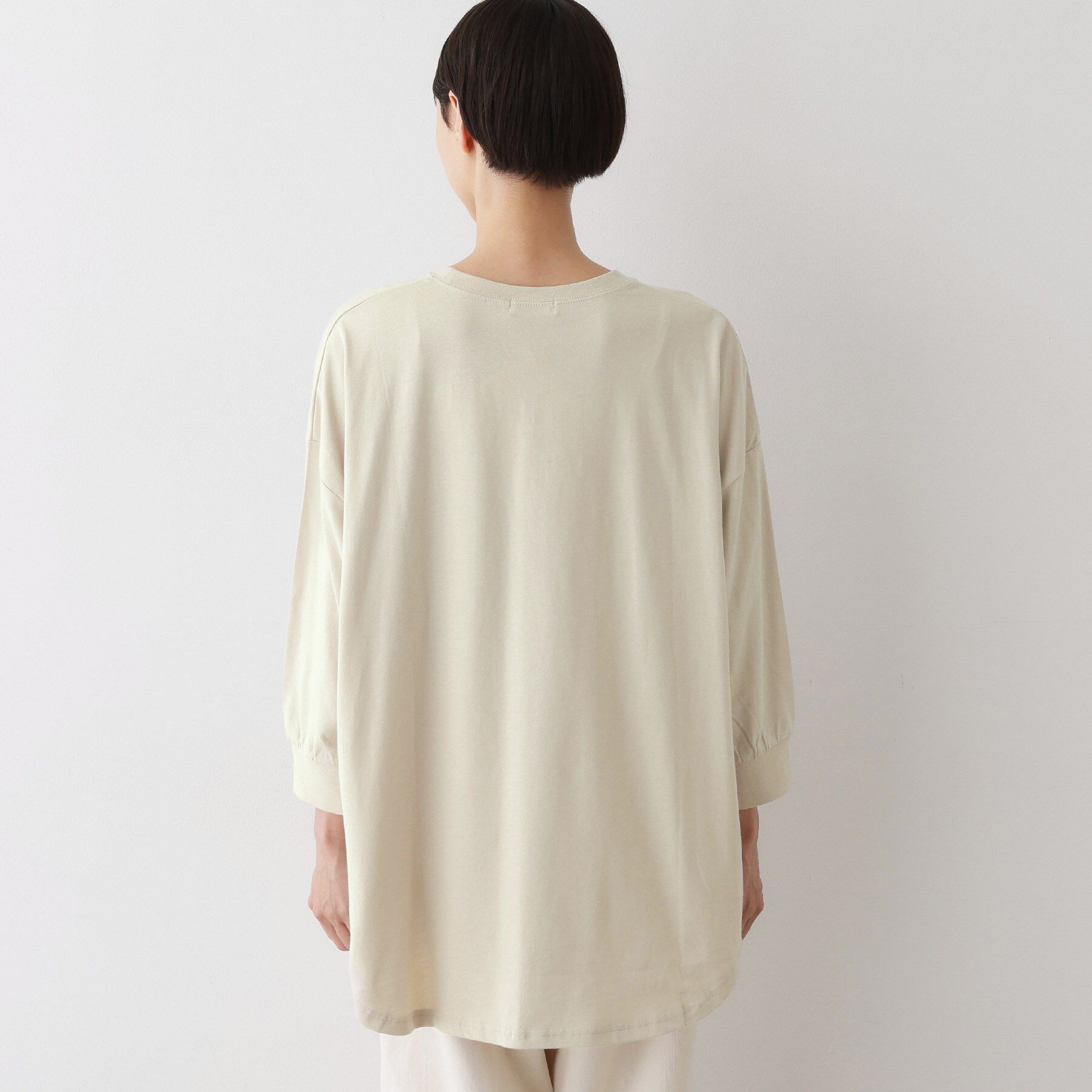 Dessin「【洗える】箔プリントロングTシャツ」|Tシャツ・カットソー|