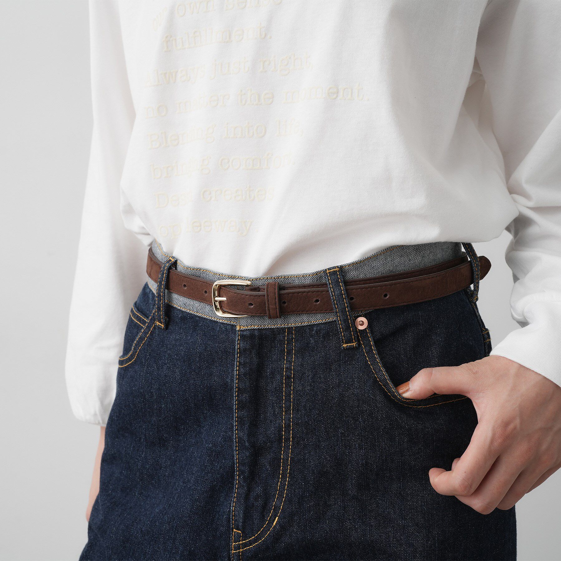 Dessin「ヌバックレザーベルト」|ベルト|