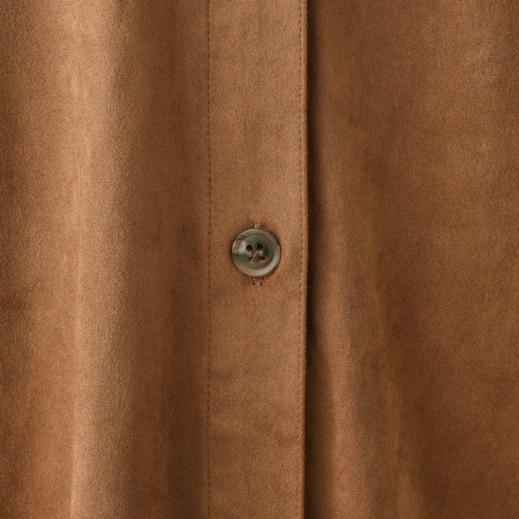 Dessin「【洗える】ストレッチスウェードライクシャツ」|シャツ・ブラウス|