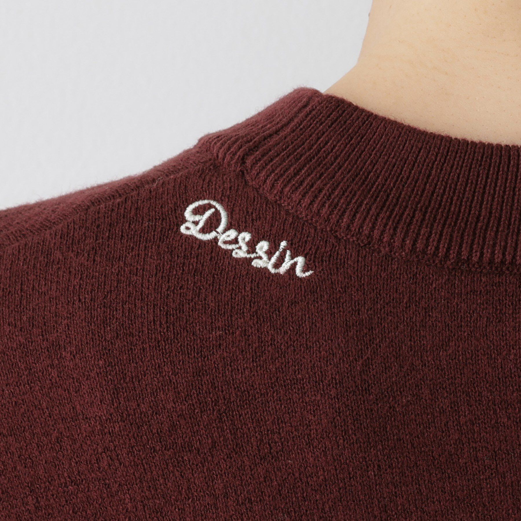 Dessin「【洗える】刺繍入りジャカードニット」|ニット・セーター|