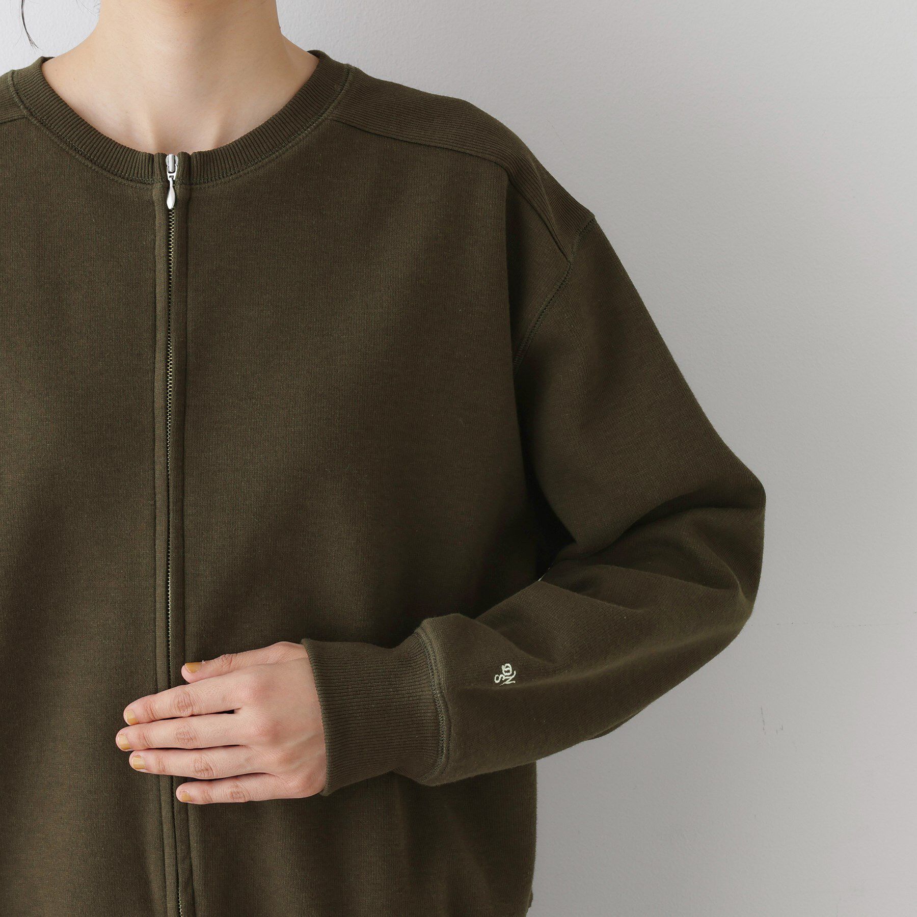 Dessin「【洗える】フロントジップカーディガン」|カーディガン|