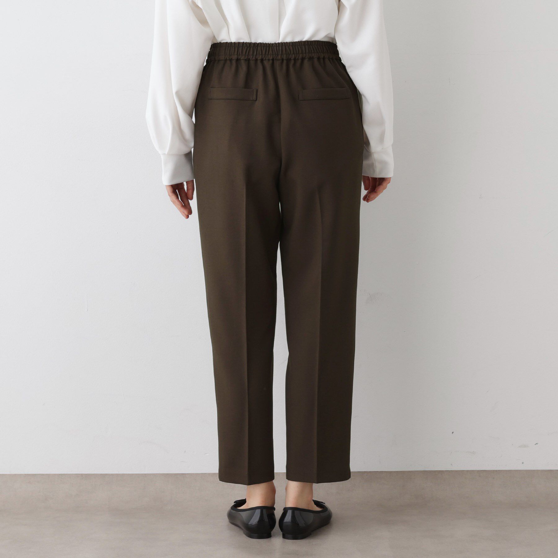 Dessin「【ウエストゴム・洗える】コンフォートテーパードパンツ」|その他|