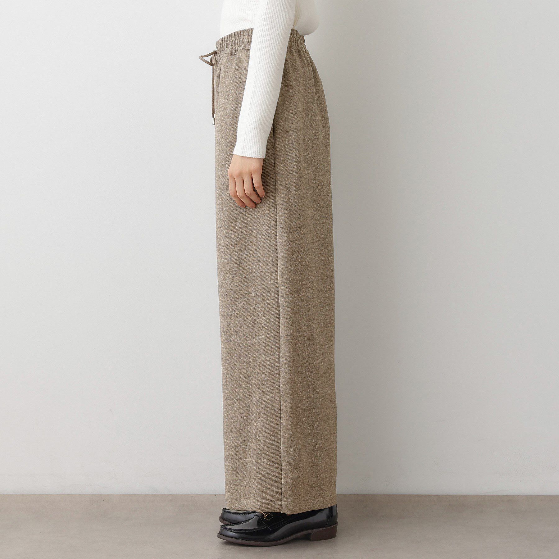 Dessin「【2点セット/ウエストゴム/洗える】ツイストクロスセットアップ」|スーツ|