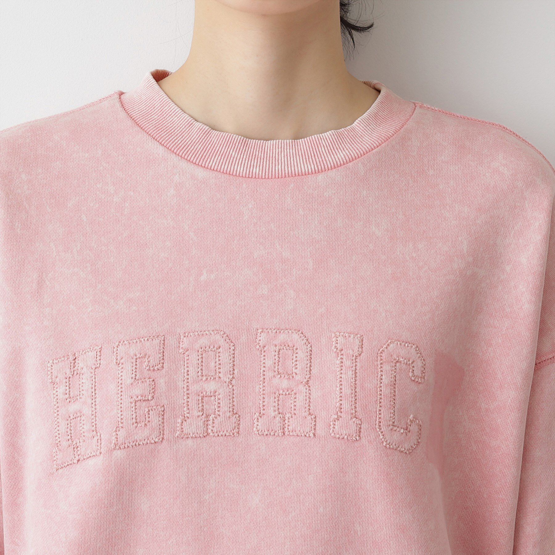 Dessin「【ユニセックス/洗える】ケミカルウォッシュ裏毛トレーナー」|パーカー|