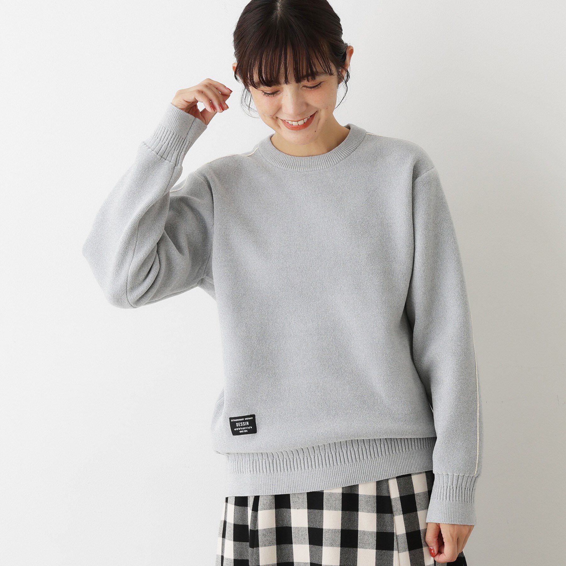 Dessin「【ユニセックス/洗える】ミニモールニット」|ニット・セーター|