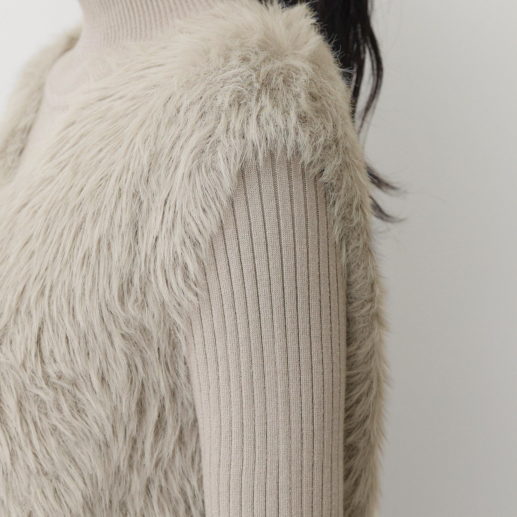 Dessin「【2点セット・洗える】シャギーベストニットワンピース」|スーツ|