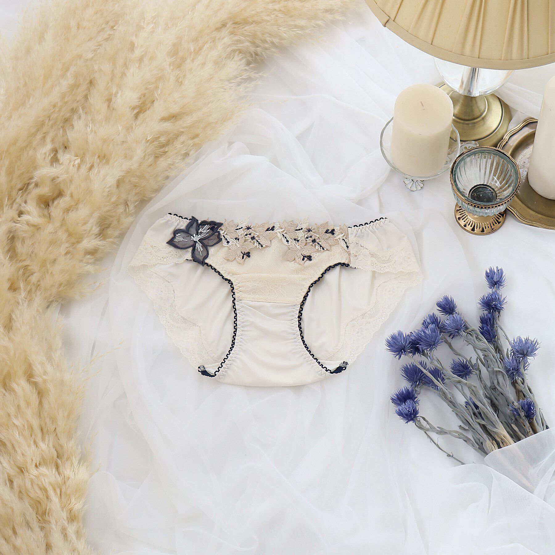 Risa Magli「エレーナ サニタリーショーツ」|インナー|クリーム(050)