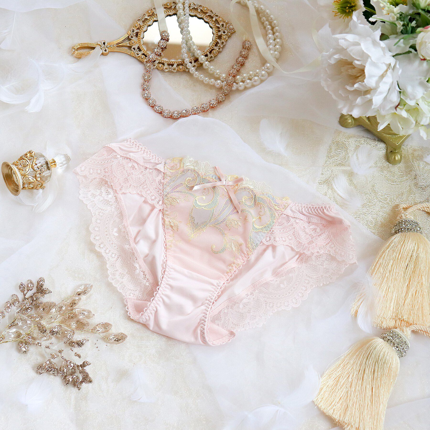 Risa Magli「シトリン ノーマルショーツ」|インナー|ピンク(071)