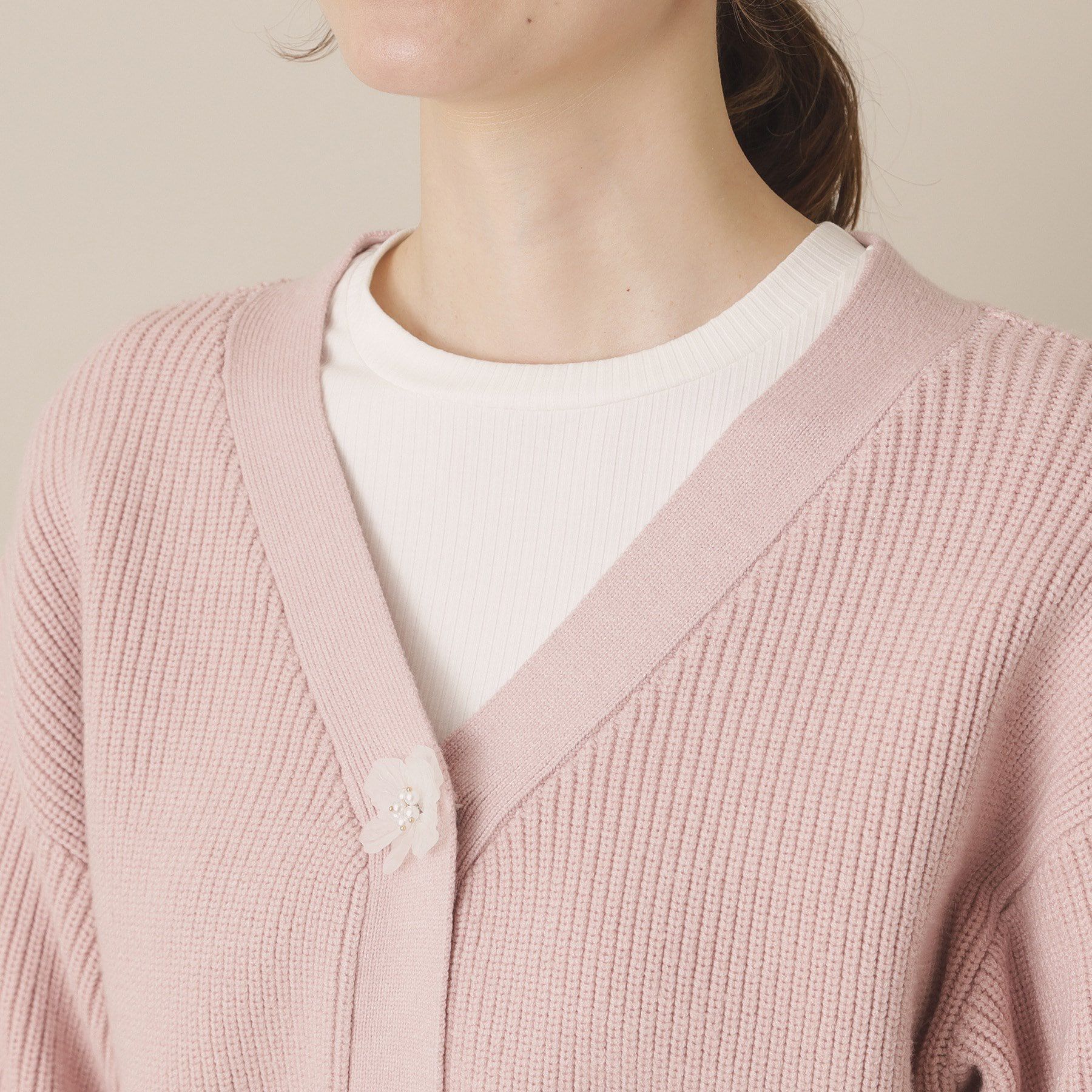 ITS&rsquo;DEMO「【手洗い可】アソートビジューボタンカーデ」|カーディガン|