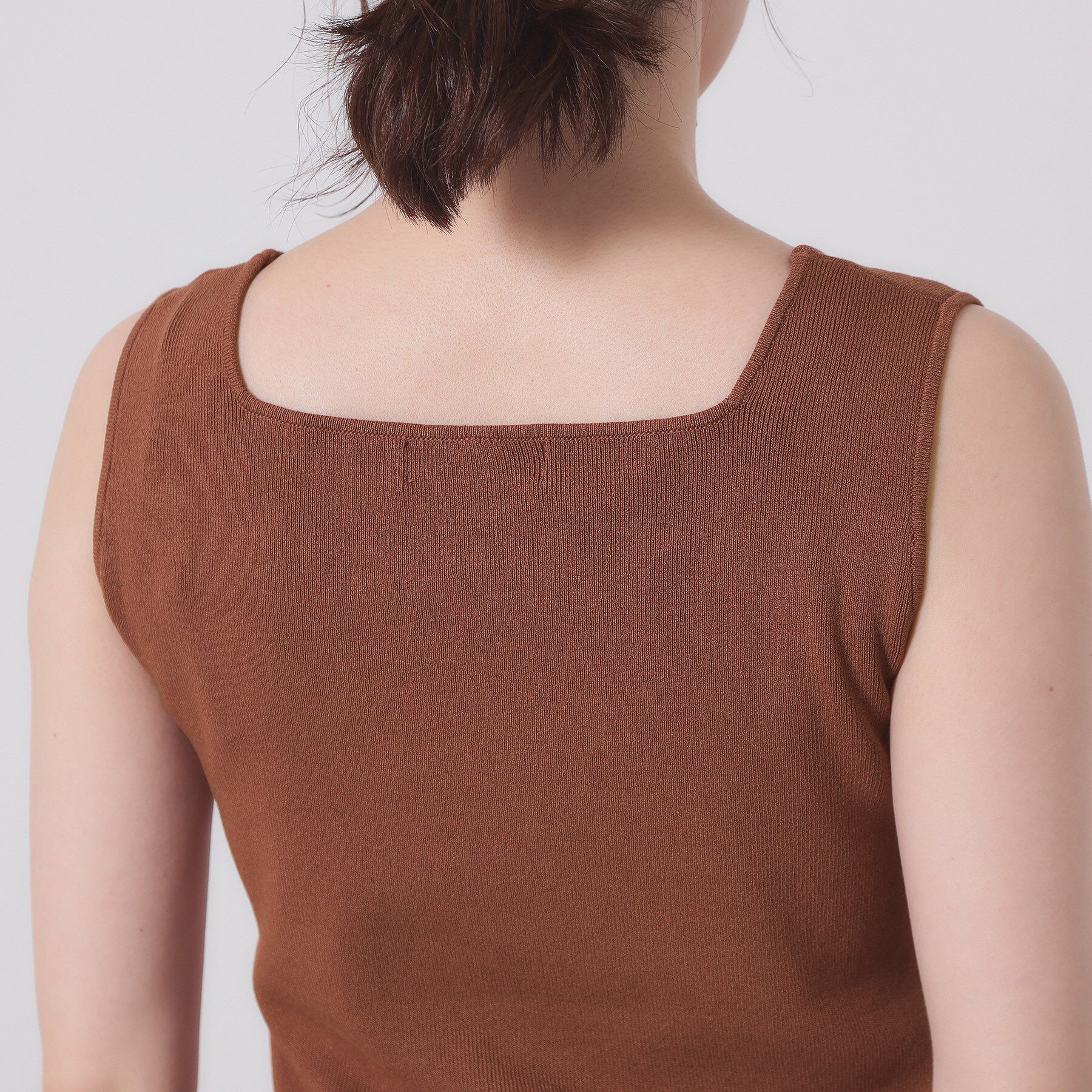 ITS&rsquo;DEMO「【手洗い可】ニットスクエアタンク」|キャミソール|