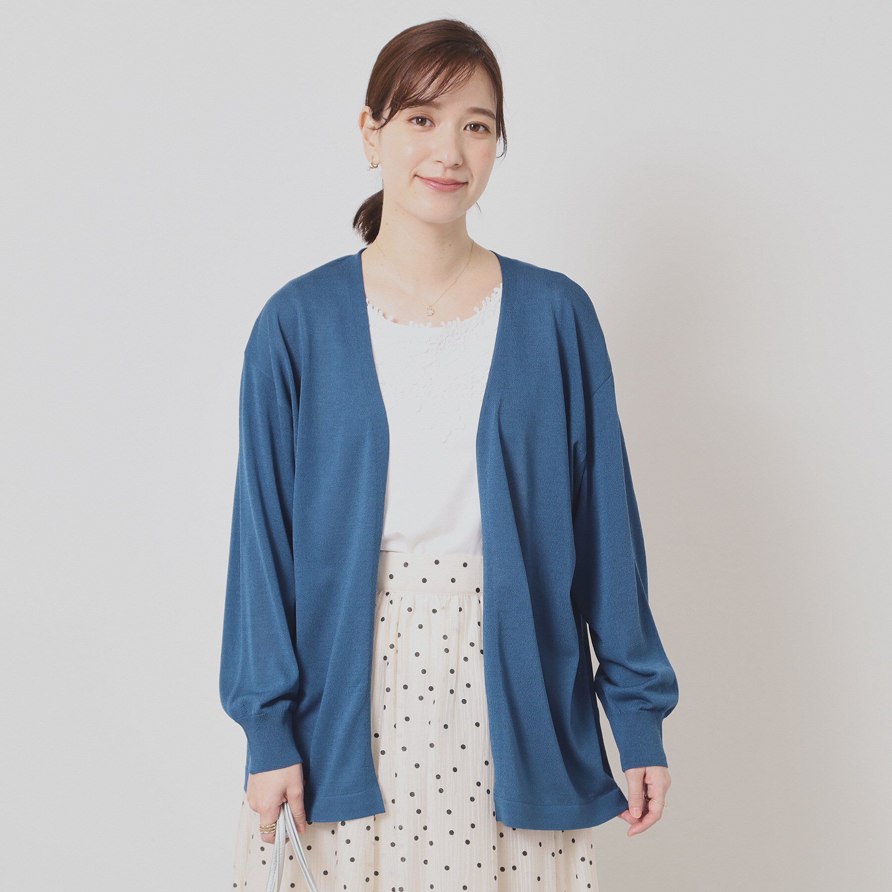 ITS&rsquo;DEMO「【UVケア／接触冷感／毛玉防止／手洗い可】着流しニットカーディガン」|カーディガン|