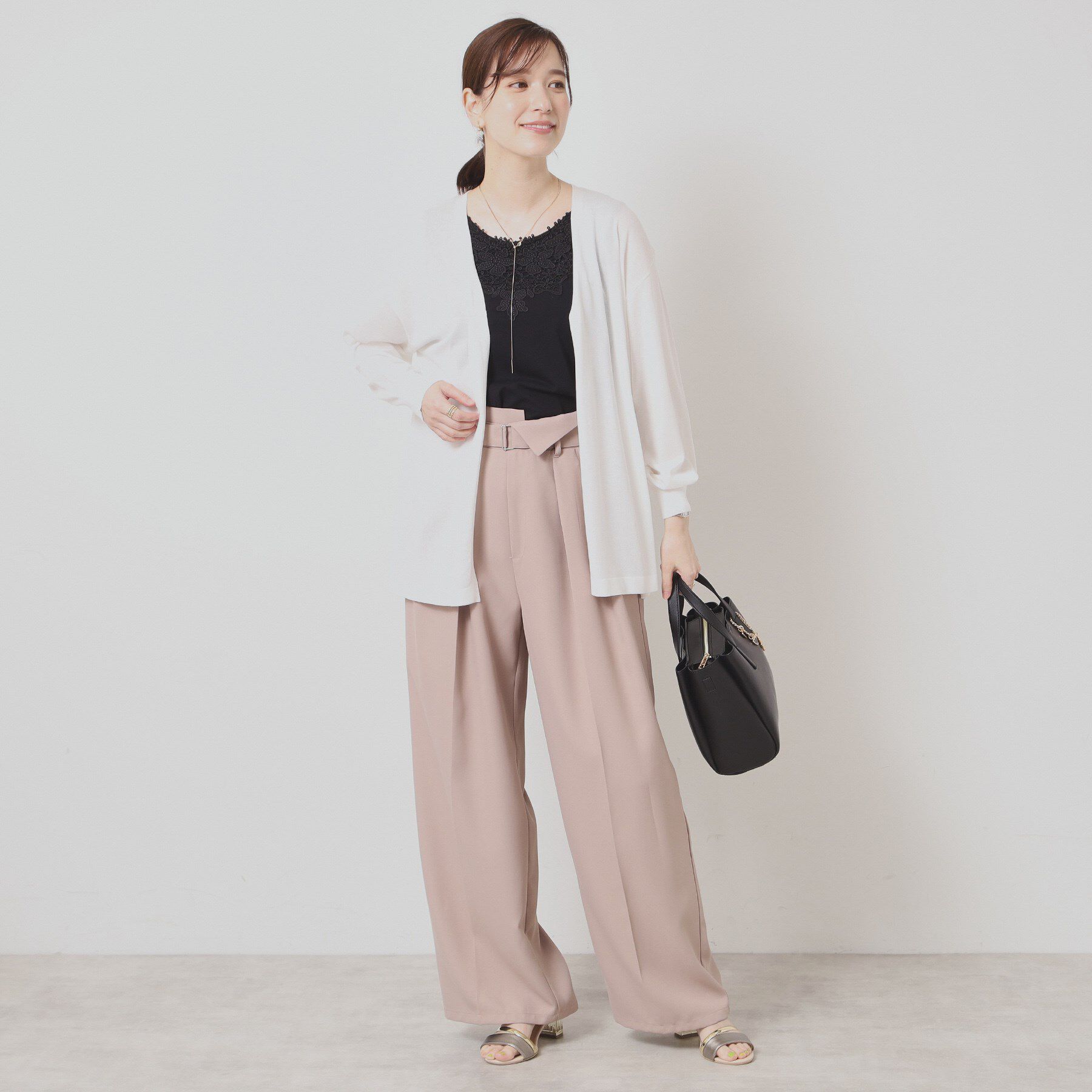 ITS&rsquo;DEMO「【UVケア／接触冷感／毛玉防止／手洗い可】着流しニットカーディガン」|カーディガン|